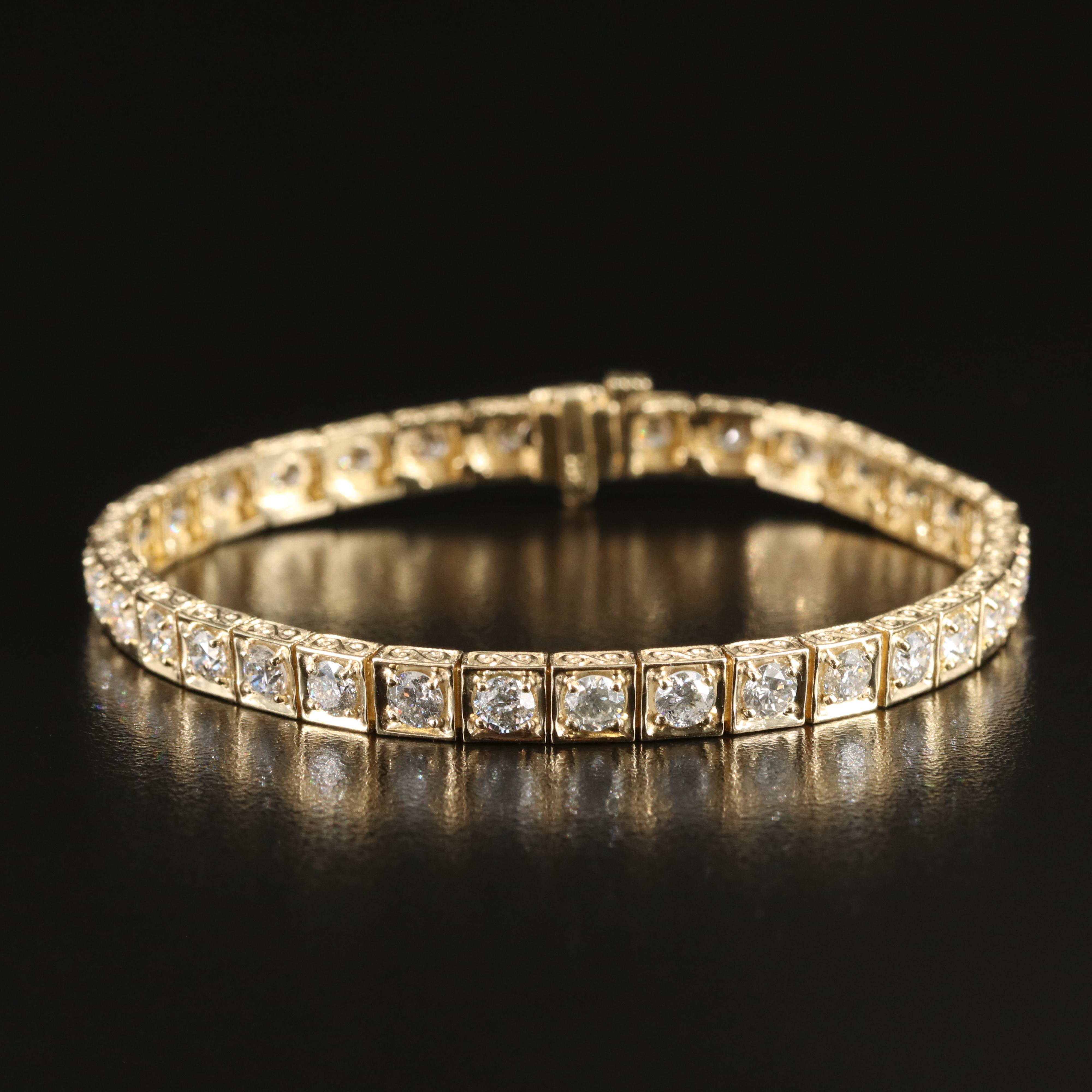 14K 5.88 CTW Diamond Line Bracelet