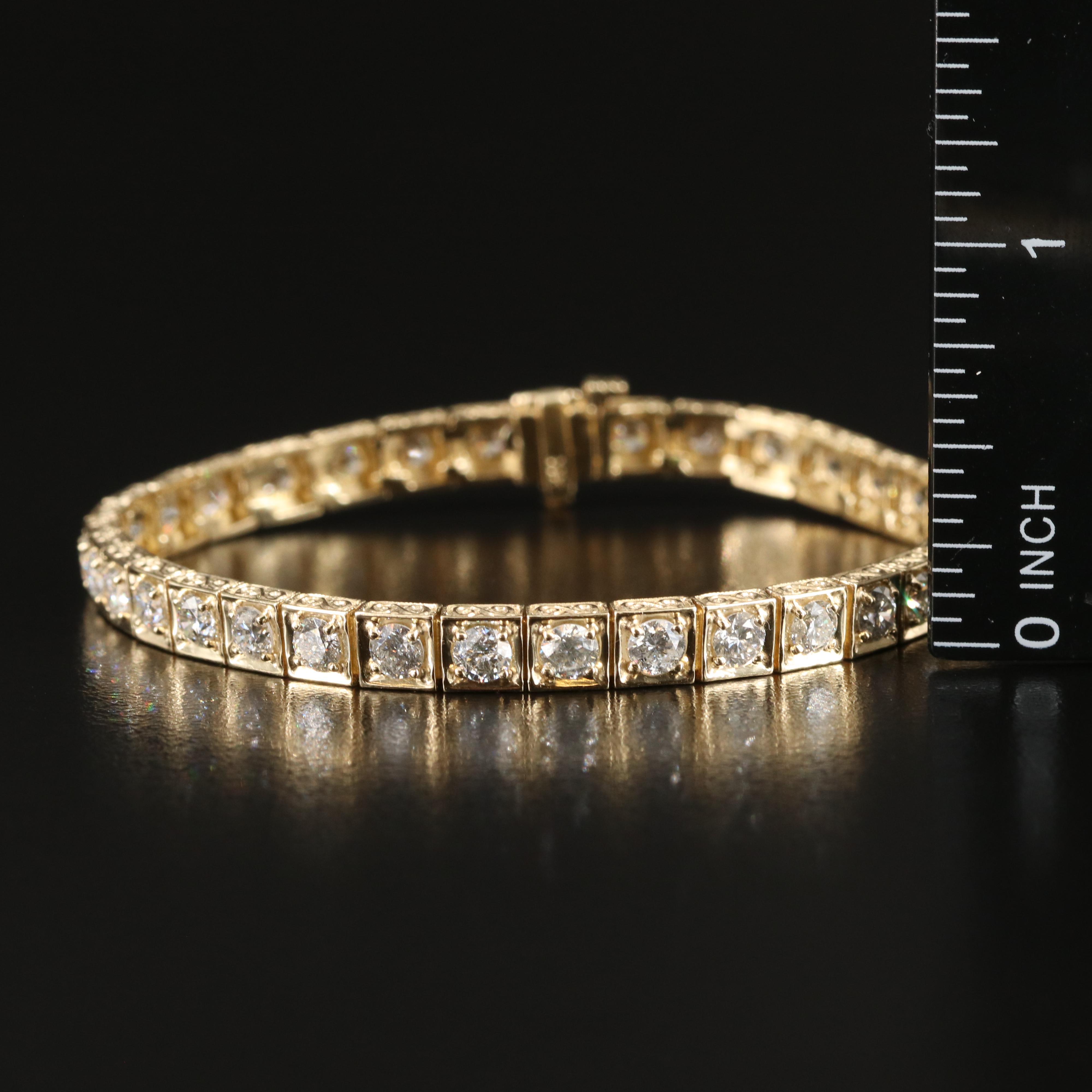 14K 5.88 CTW Diamond Line Bracelet