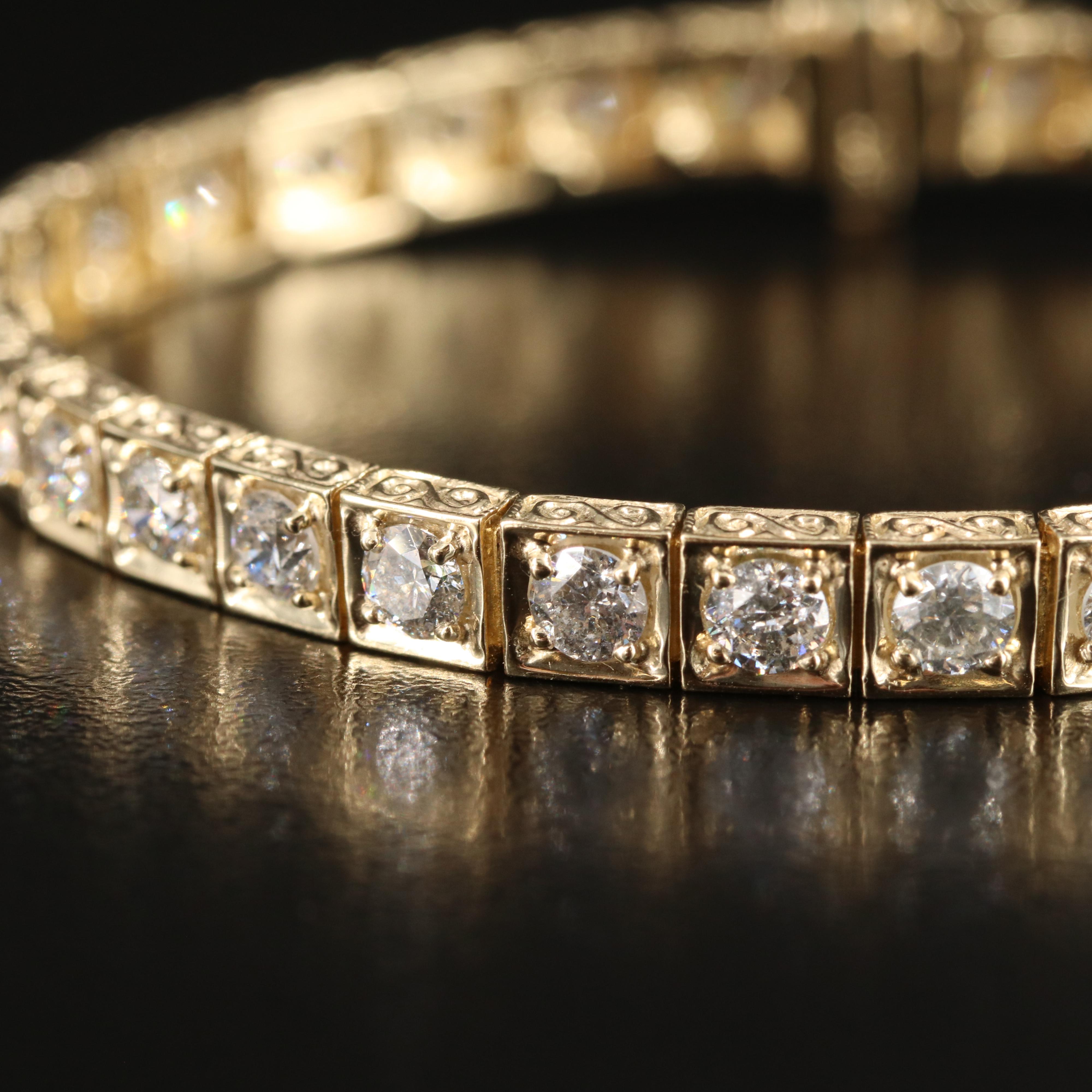 14K 5.88 CTW Diamond Line Bracelet