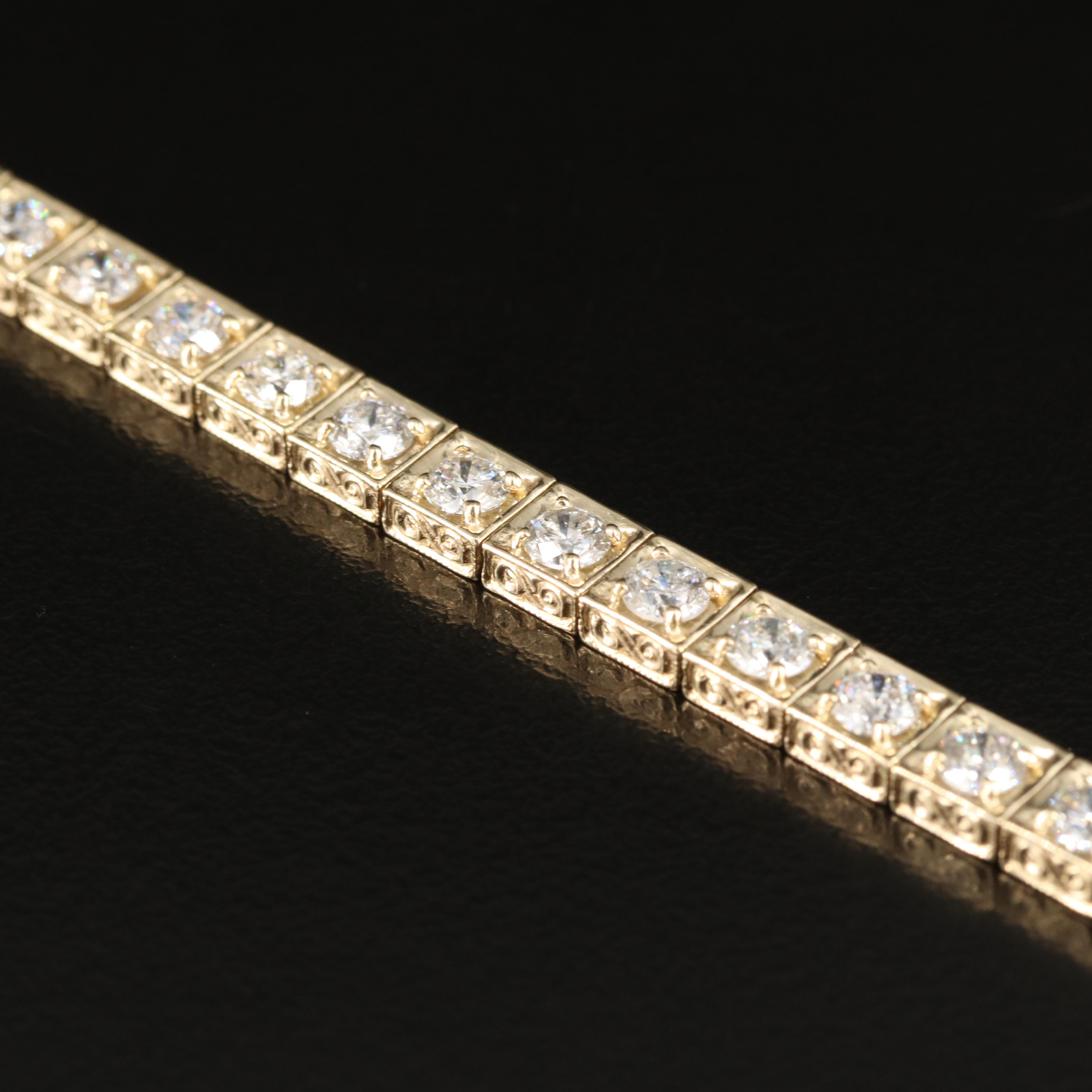 14K 5.88 CTW Diamond Line Bracelet