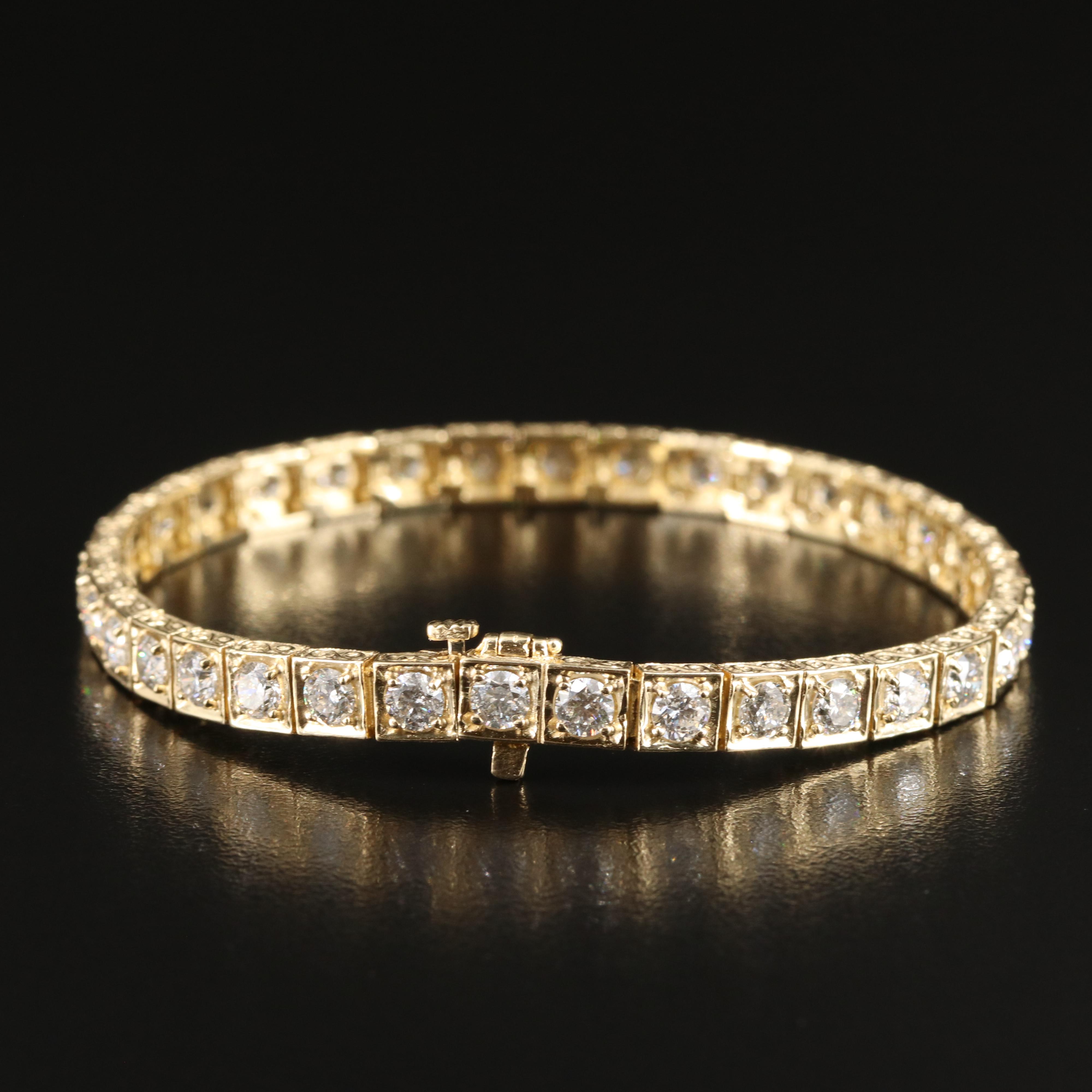 14K 5.88 CTW Diamond Line Bracelet