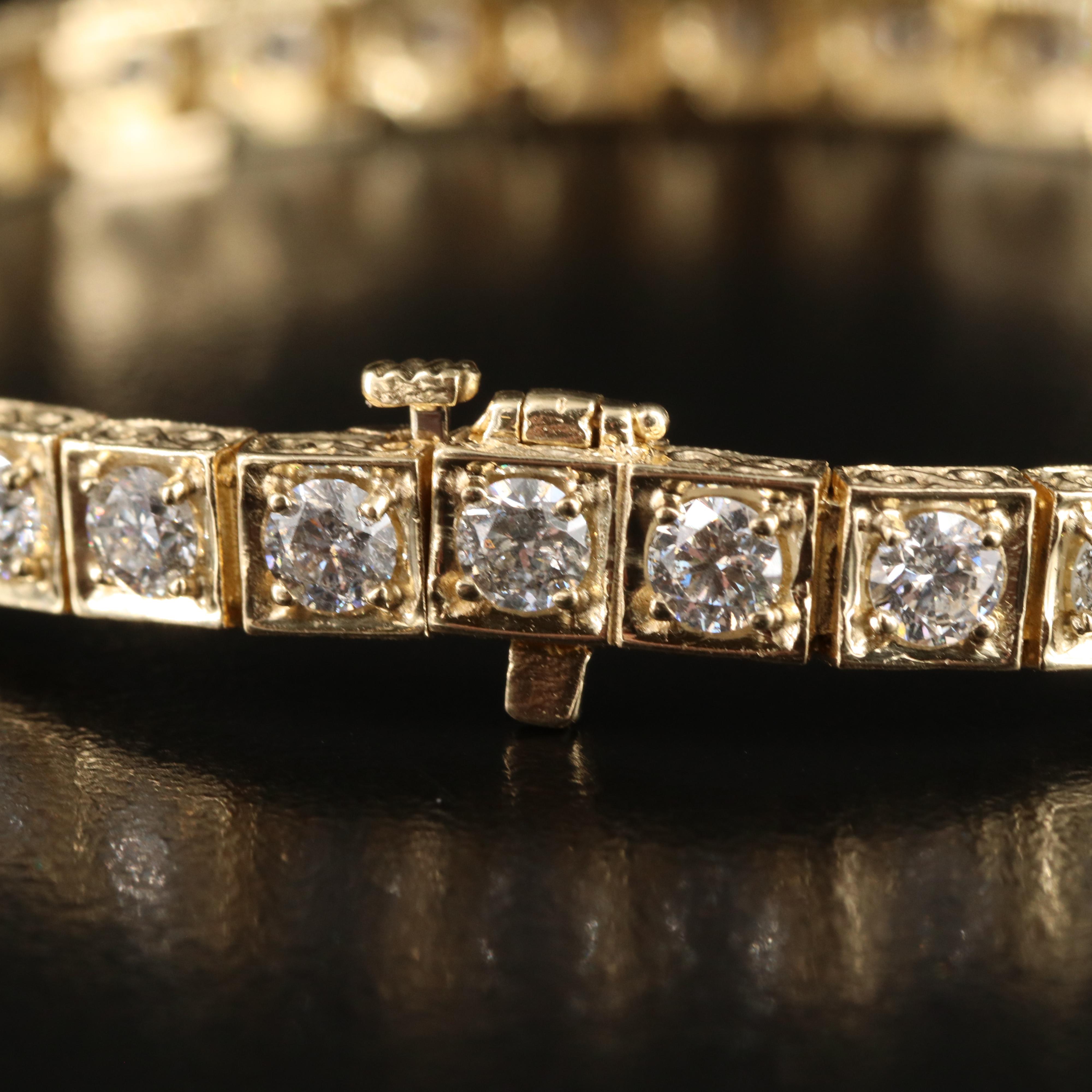 14K 5.88 CTW Diamond Line Bracelet