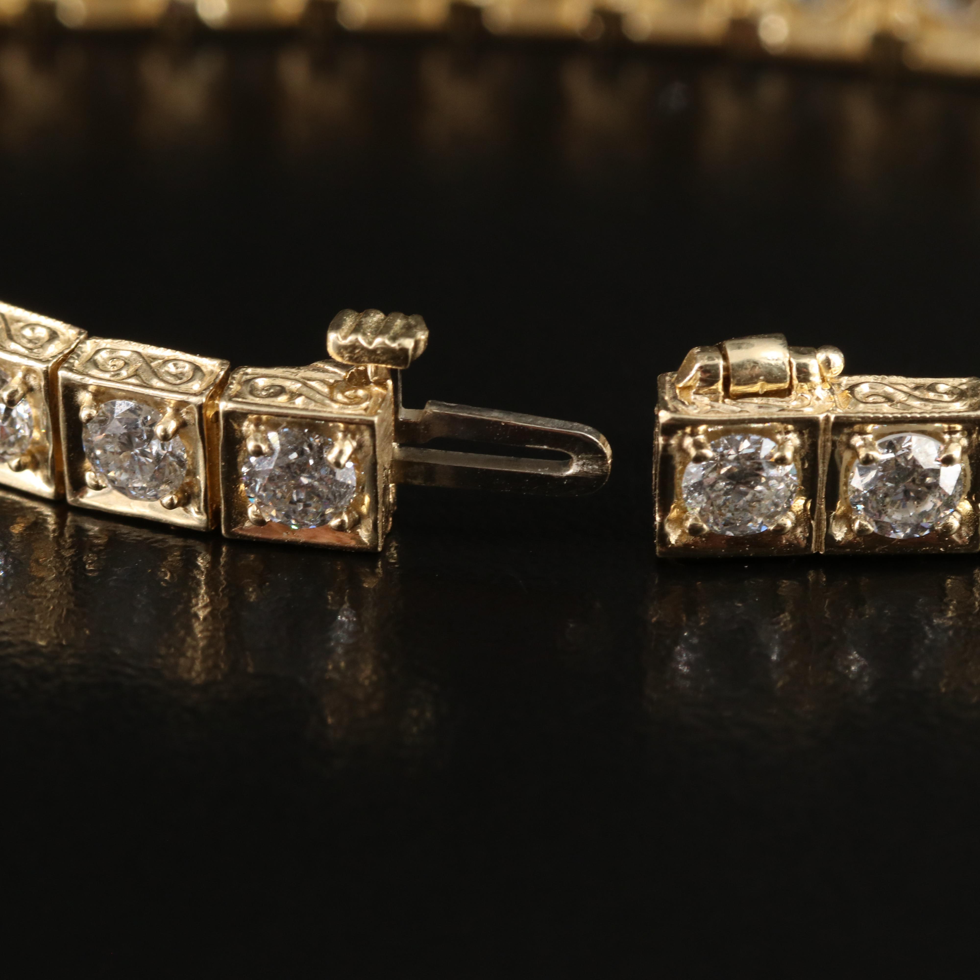 14K 5.88 CTW Diamond Line Bracelet