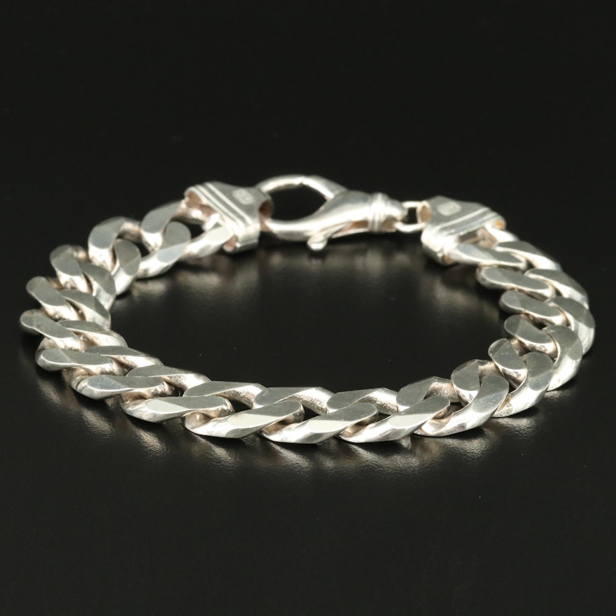 Italian Sterling Curb Link Bracelet