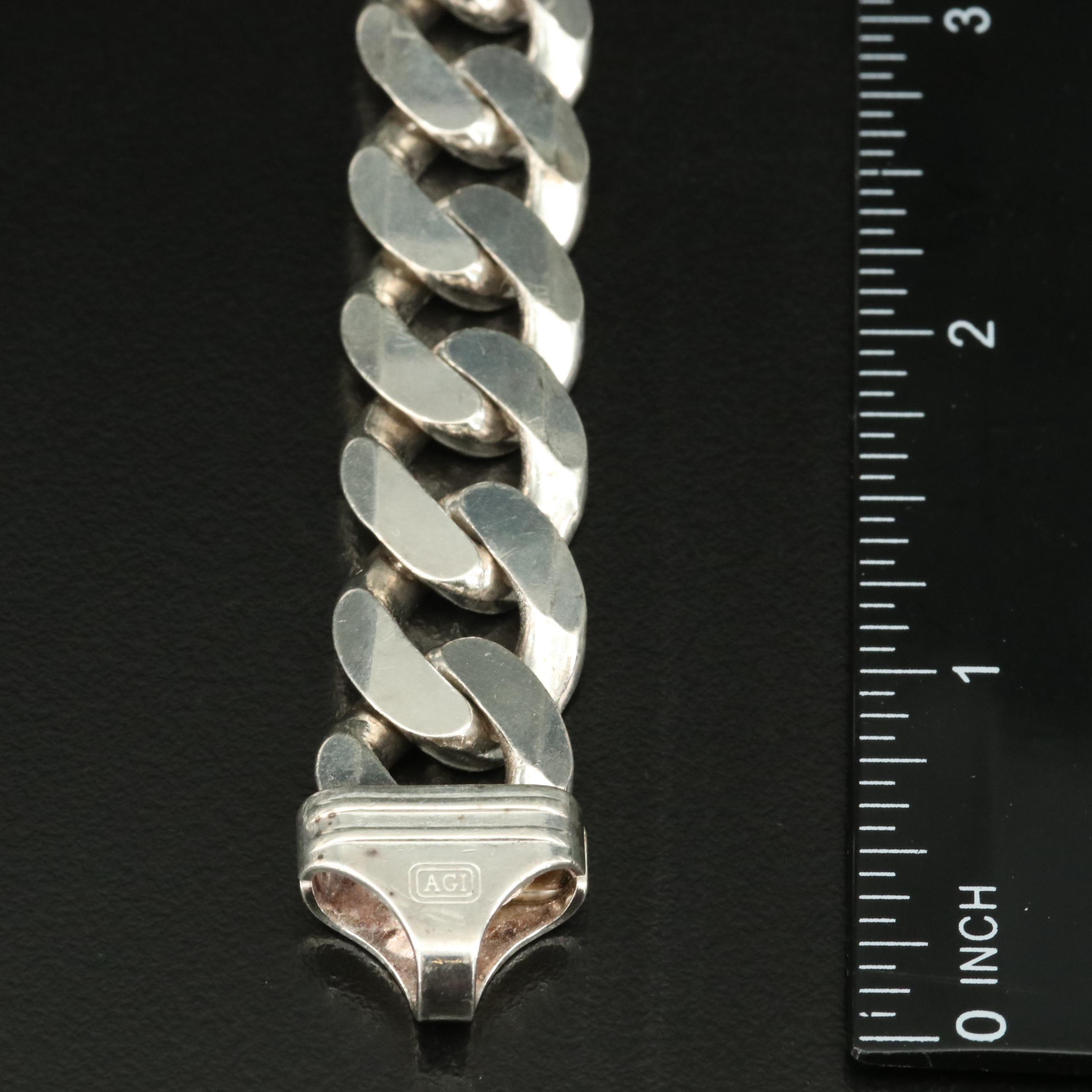 Italian Sterling Curb Link Bracelet