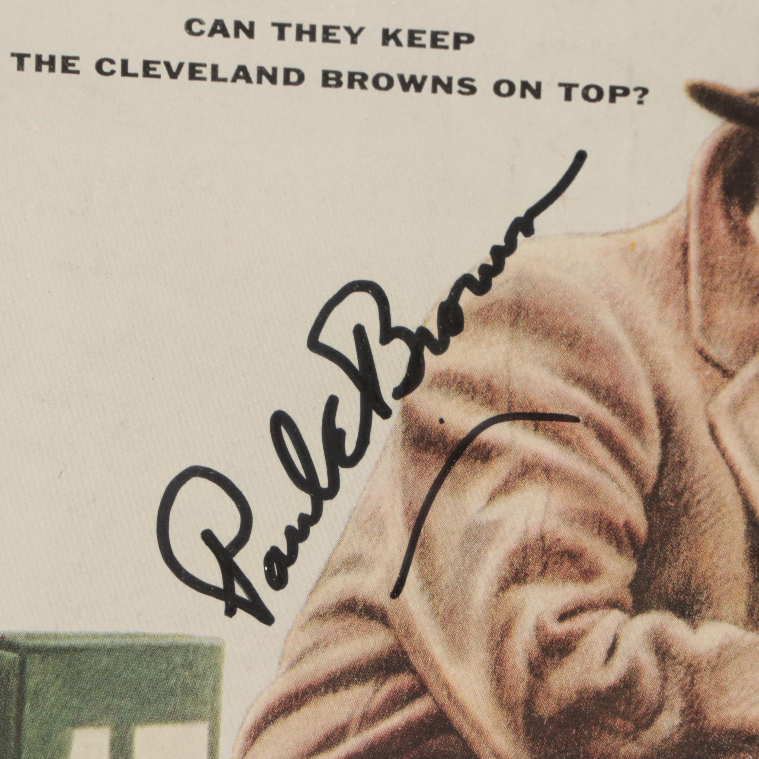 Paul Brown Signed 1956 "Sports Illustrated" Magazine