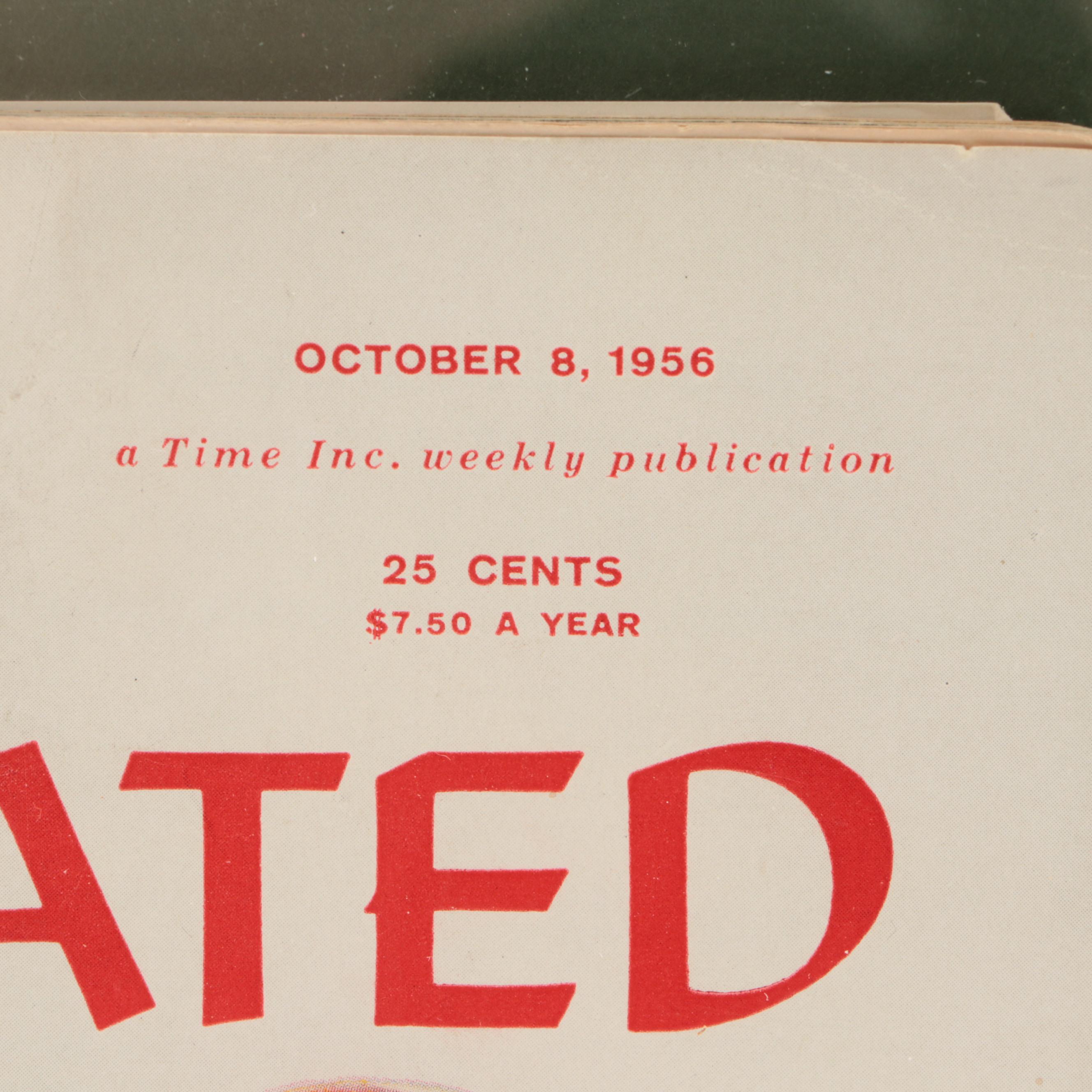 Paul Brown Signed 1956 "Sports Illustrated" Magazine