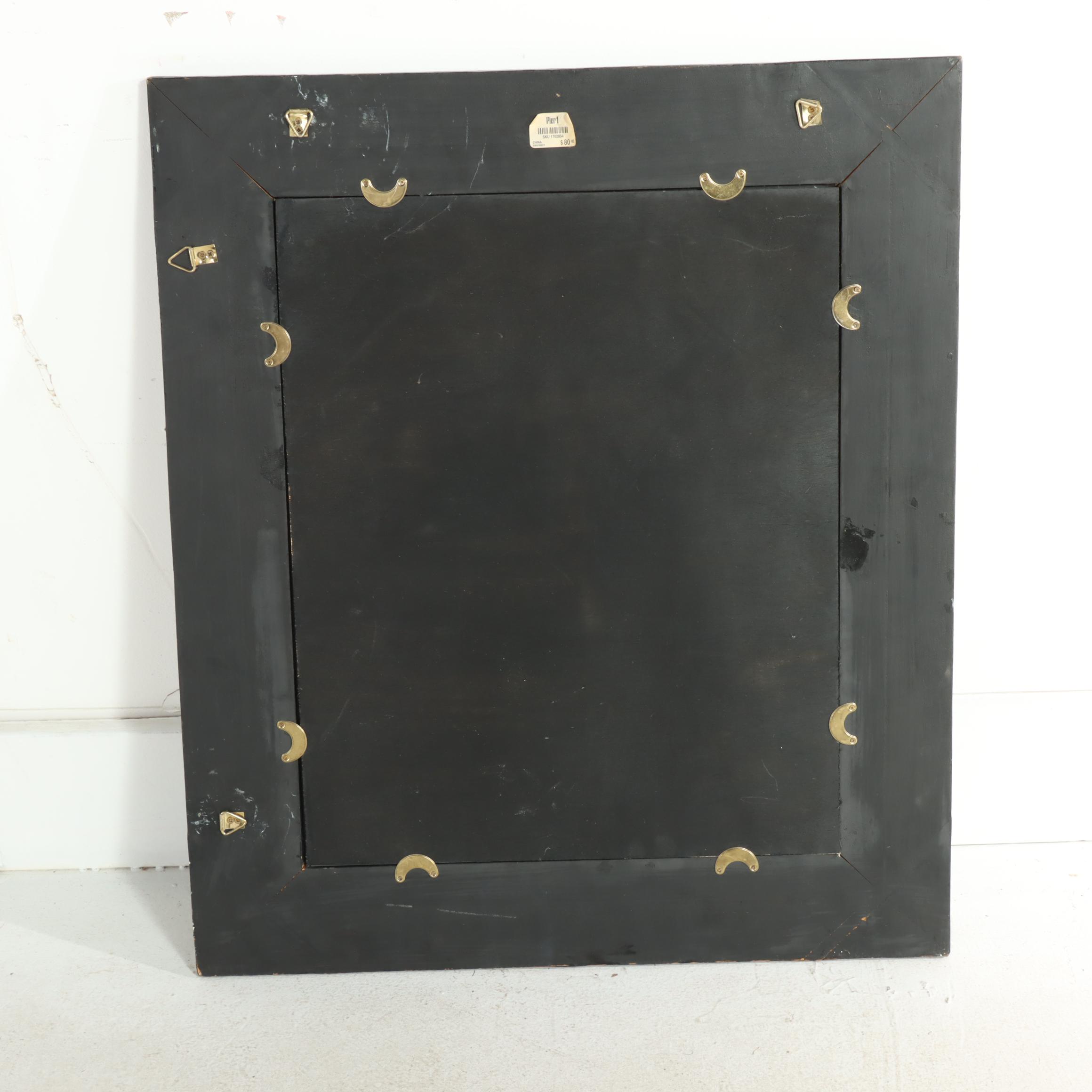 Pier 1 Imports Studded Faux-Leather Mirror