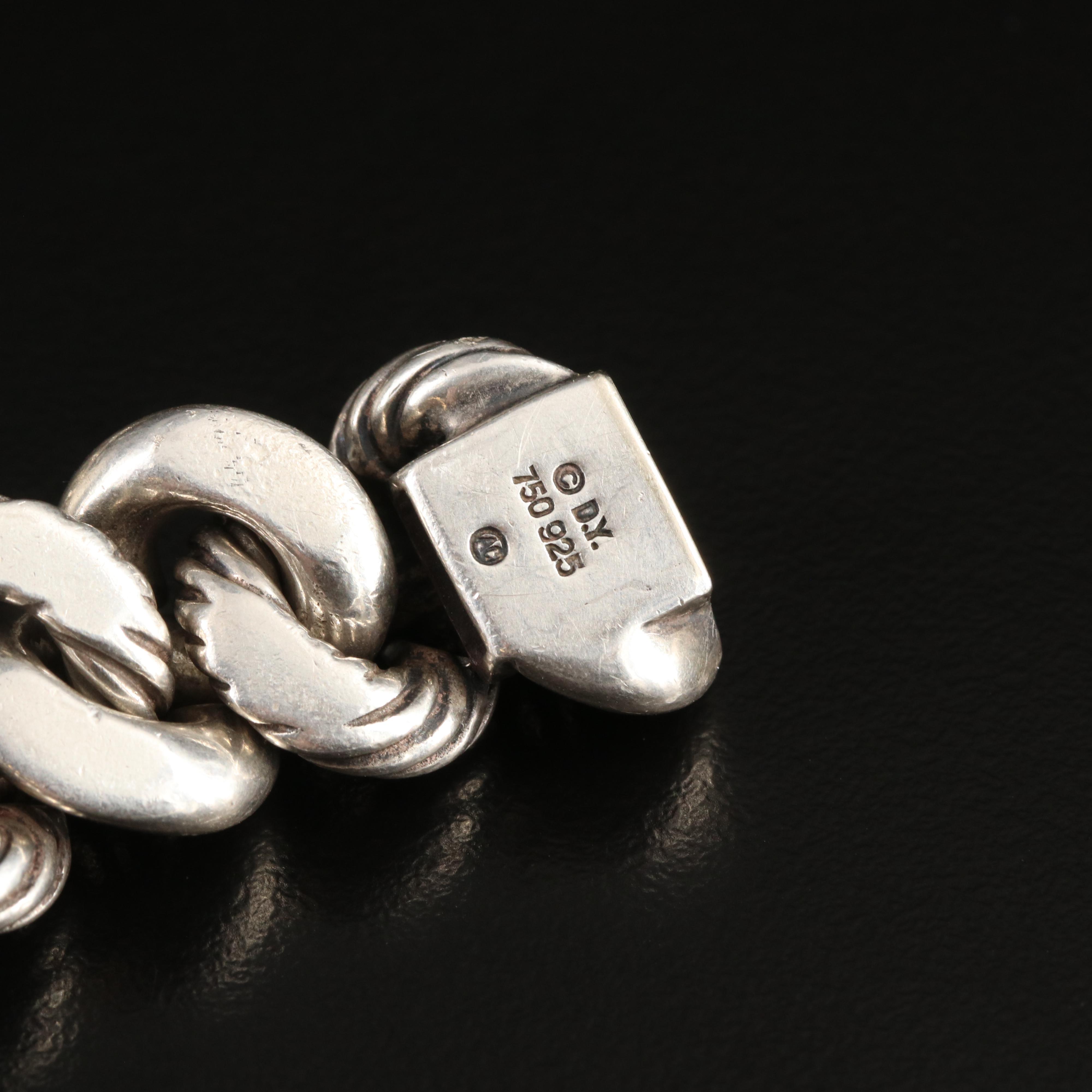 David Yurman Sterling Fancy Link Bracelet