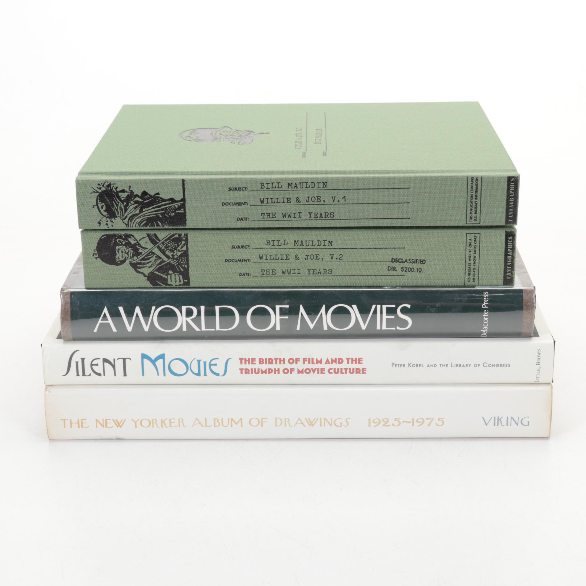 Cartoon and Movie Coffee Table Books Featuring "Willie & Joe" by Bill Mauldin