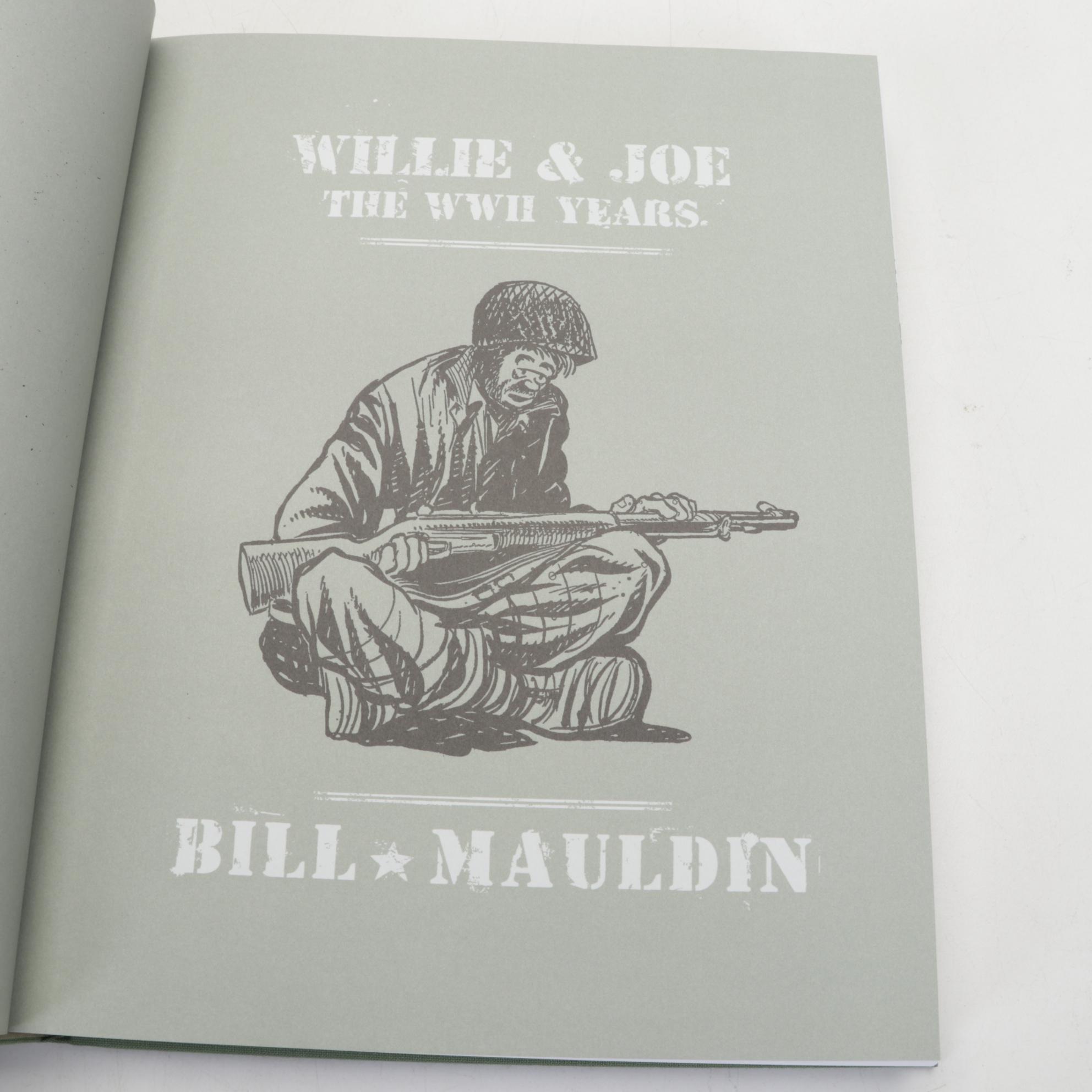 Cartoon and Movie Coffee Table Books Featuring "Willie & Joe" by Bill Mauldin
