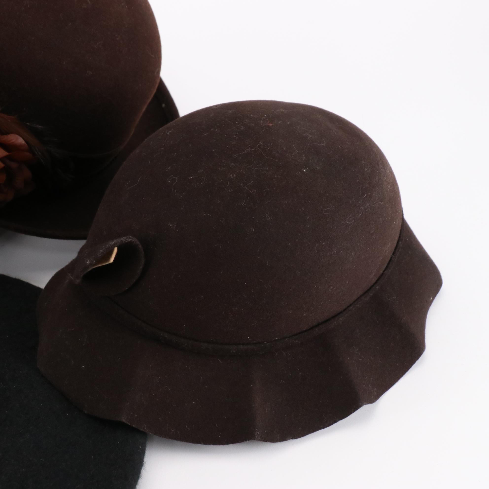 Doeskin, Georgi, and Glenover Felt Hats with Arlin Embellished Beret & Other Hat