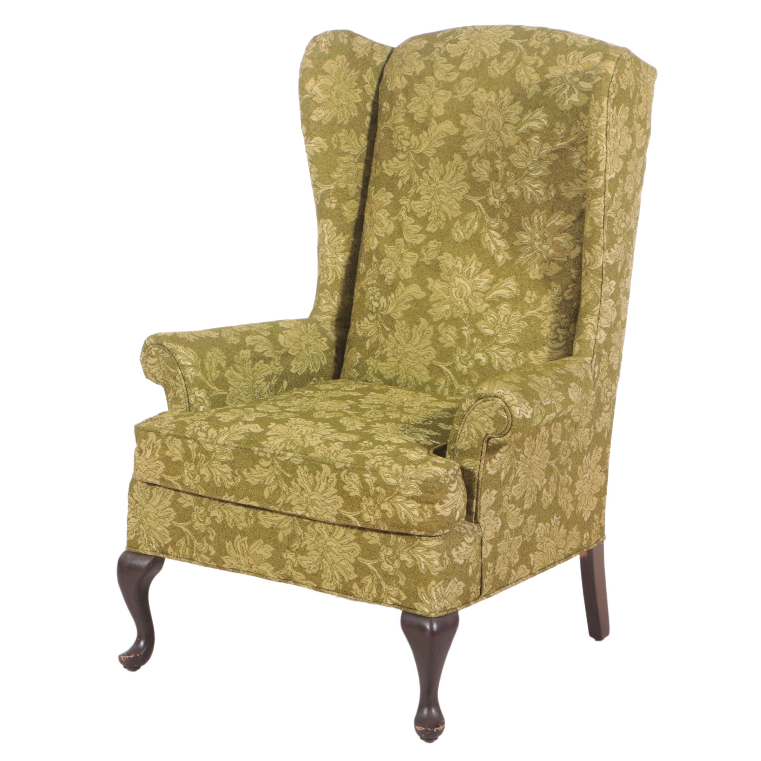 Kroehler Citatation Custom-Upholstered Wingback Armchair
