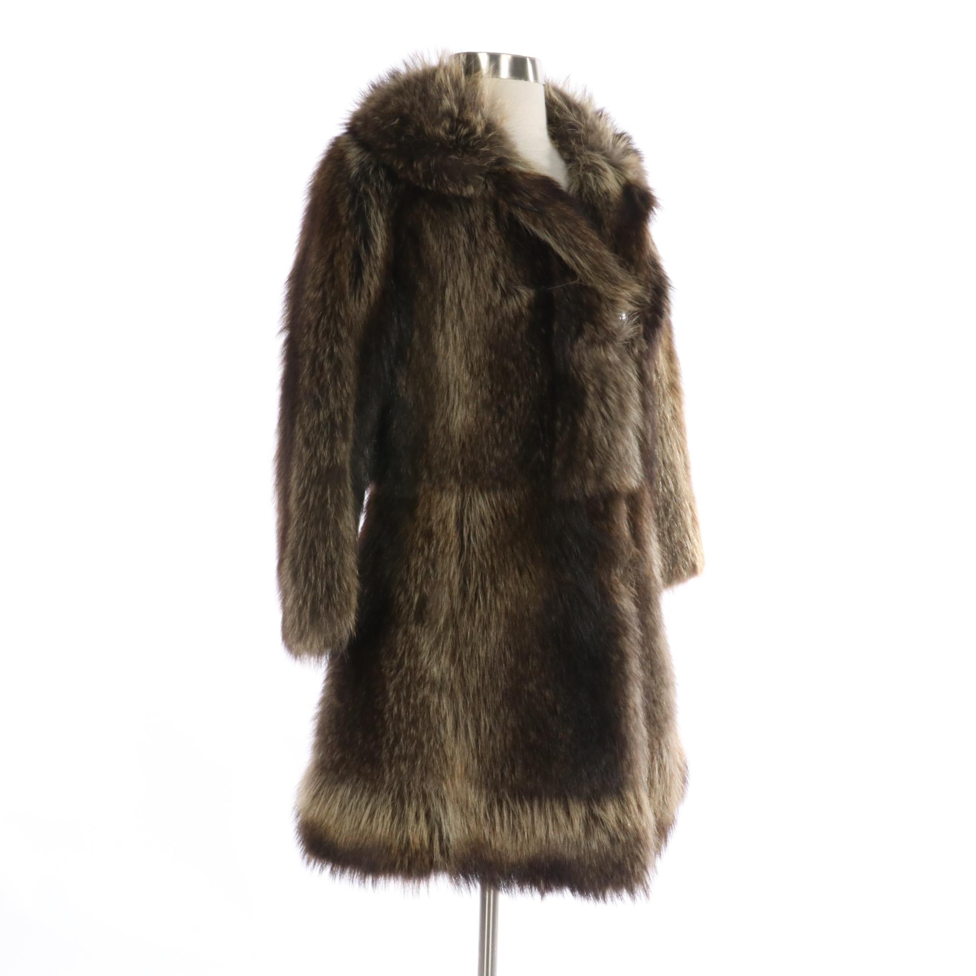 Raccoon Fur Stroller Coat from Duplers Furs