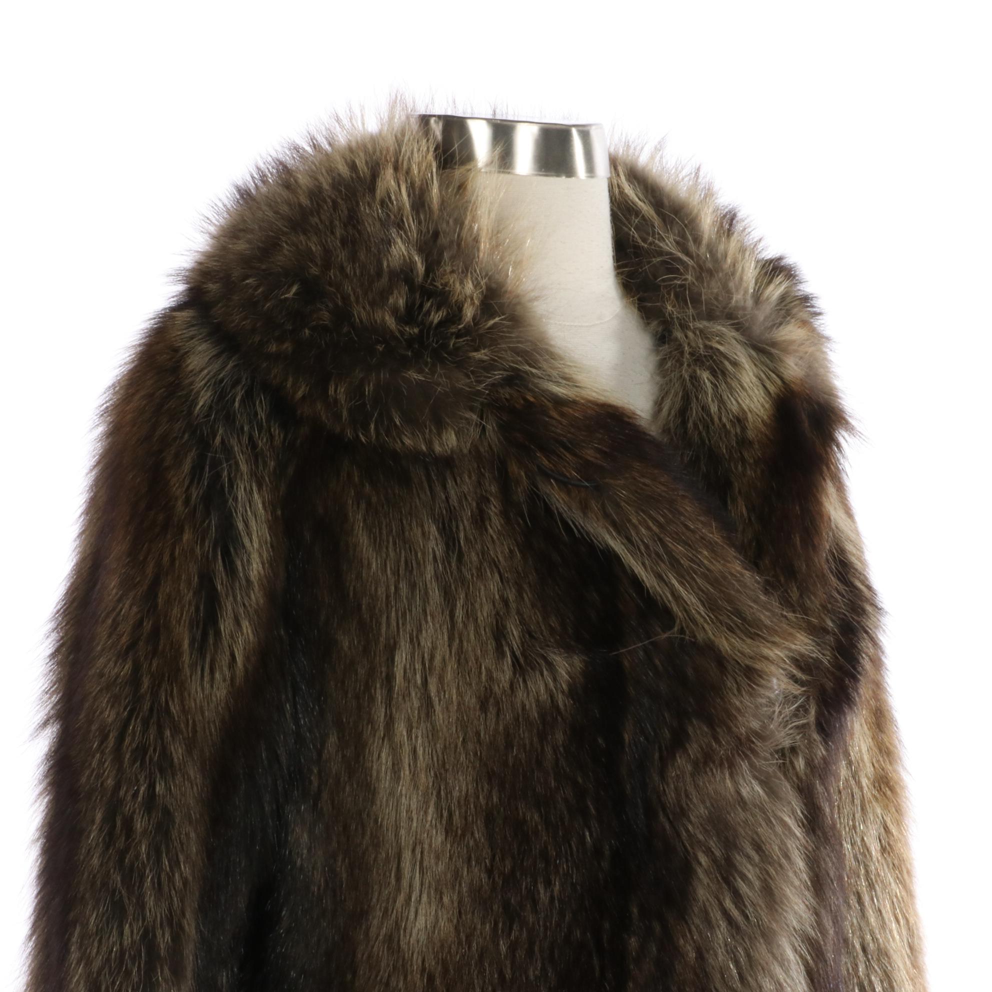 Raccoon Fur Stroller Coat from Duplers Furs