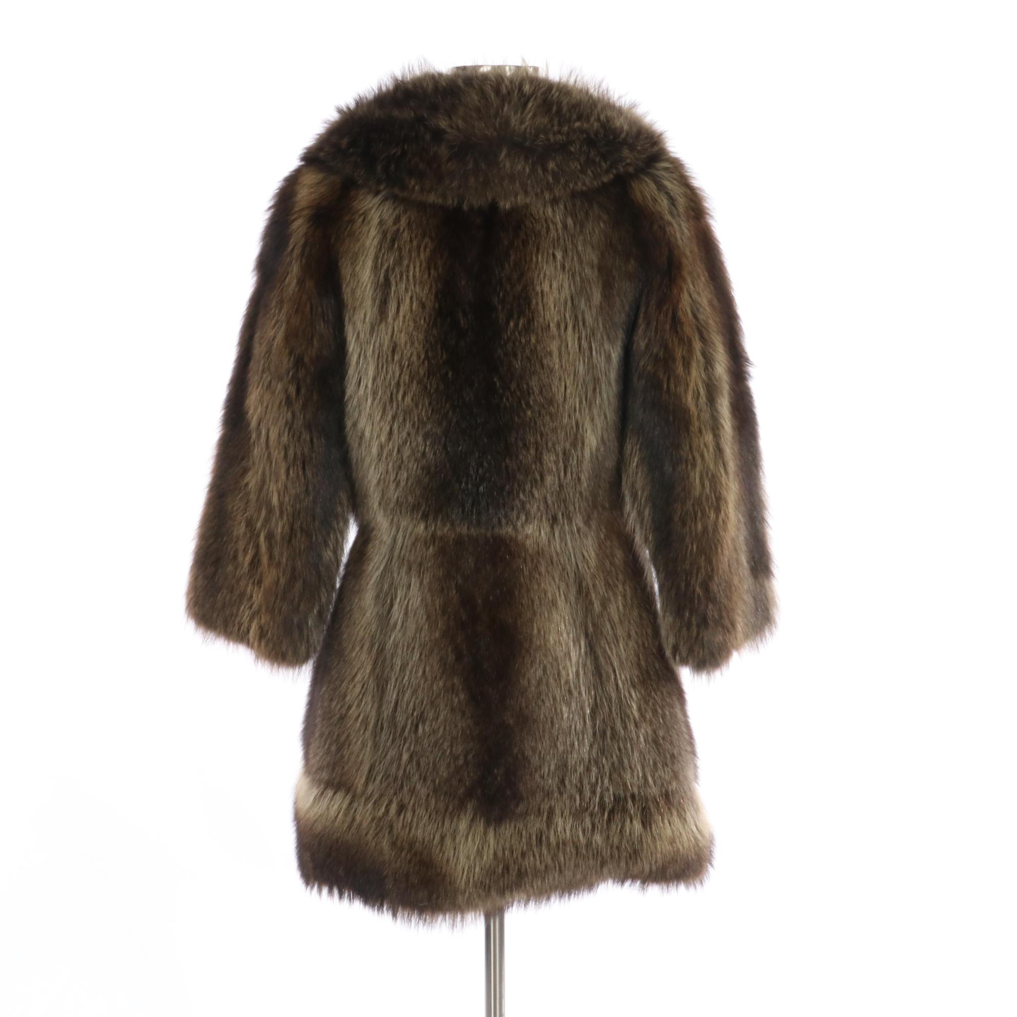 Raccoon Fur Stroller Coat from Duplers Furs