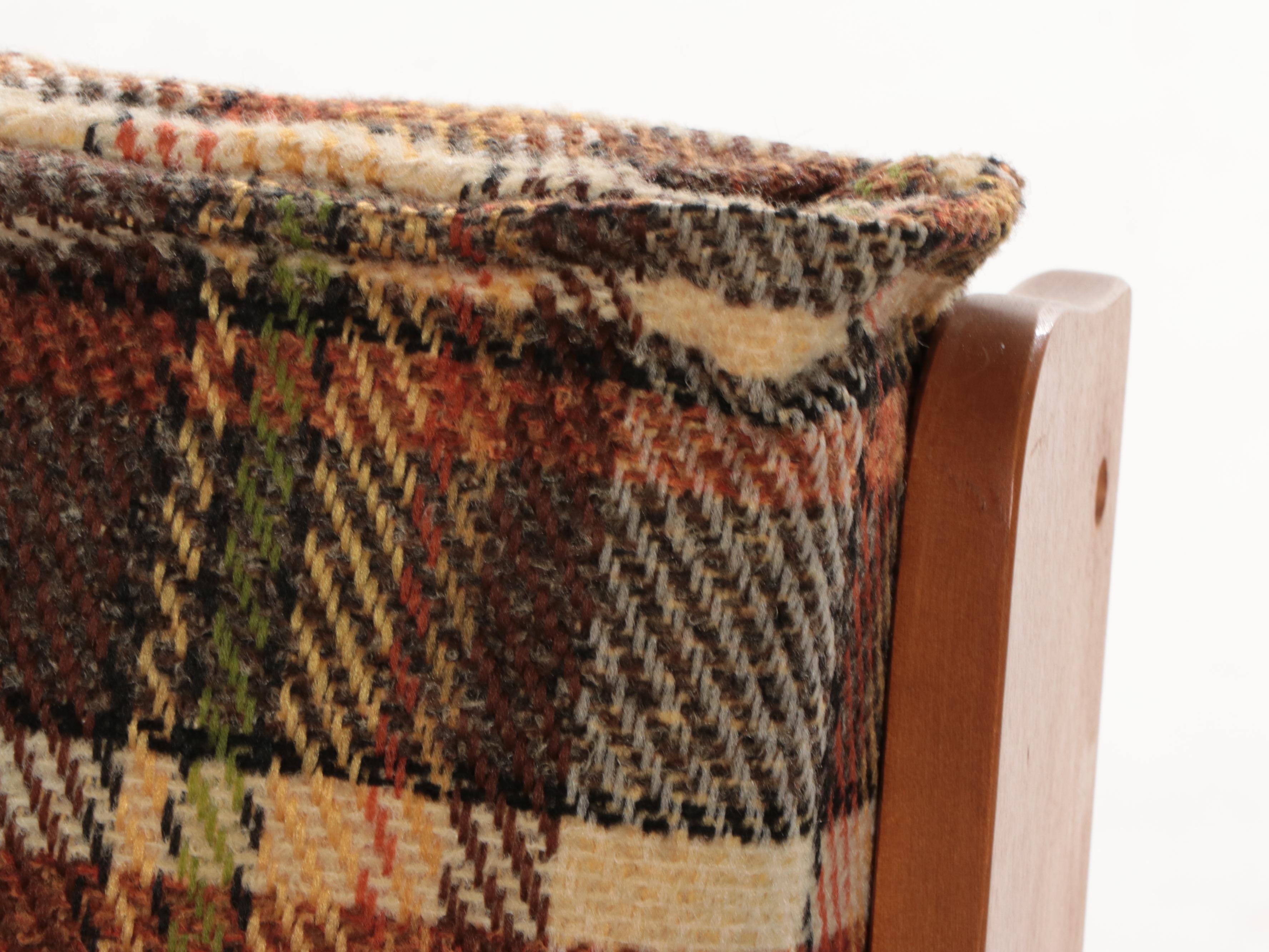 Charlton Colonial Style Maple Wingback Lounge Chair, Mid-20th Century