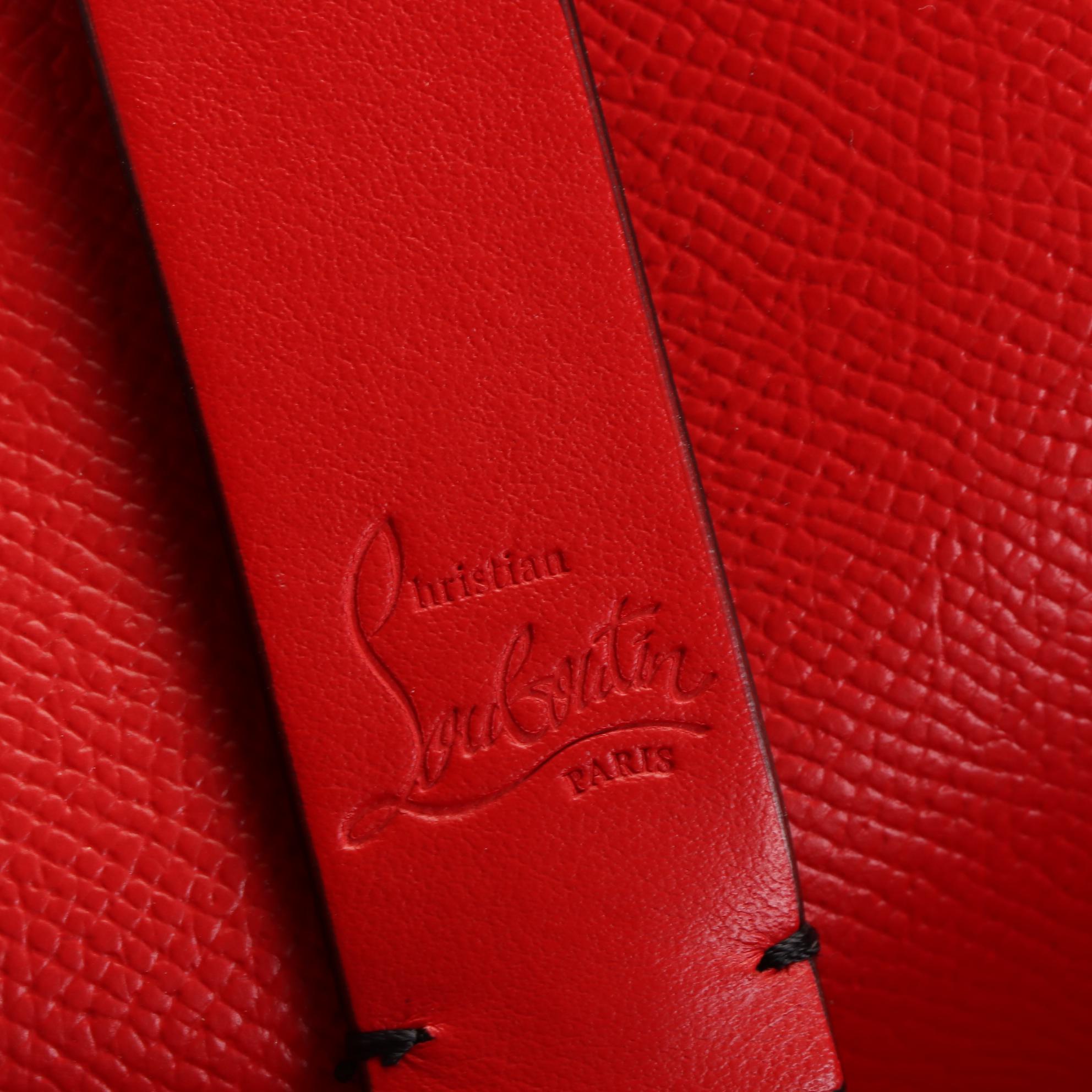 Christian Louboutin Large Cabata Love Tote in Grained Leather/Patent Leather