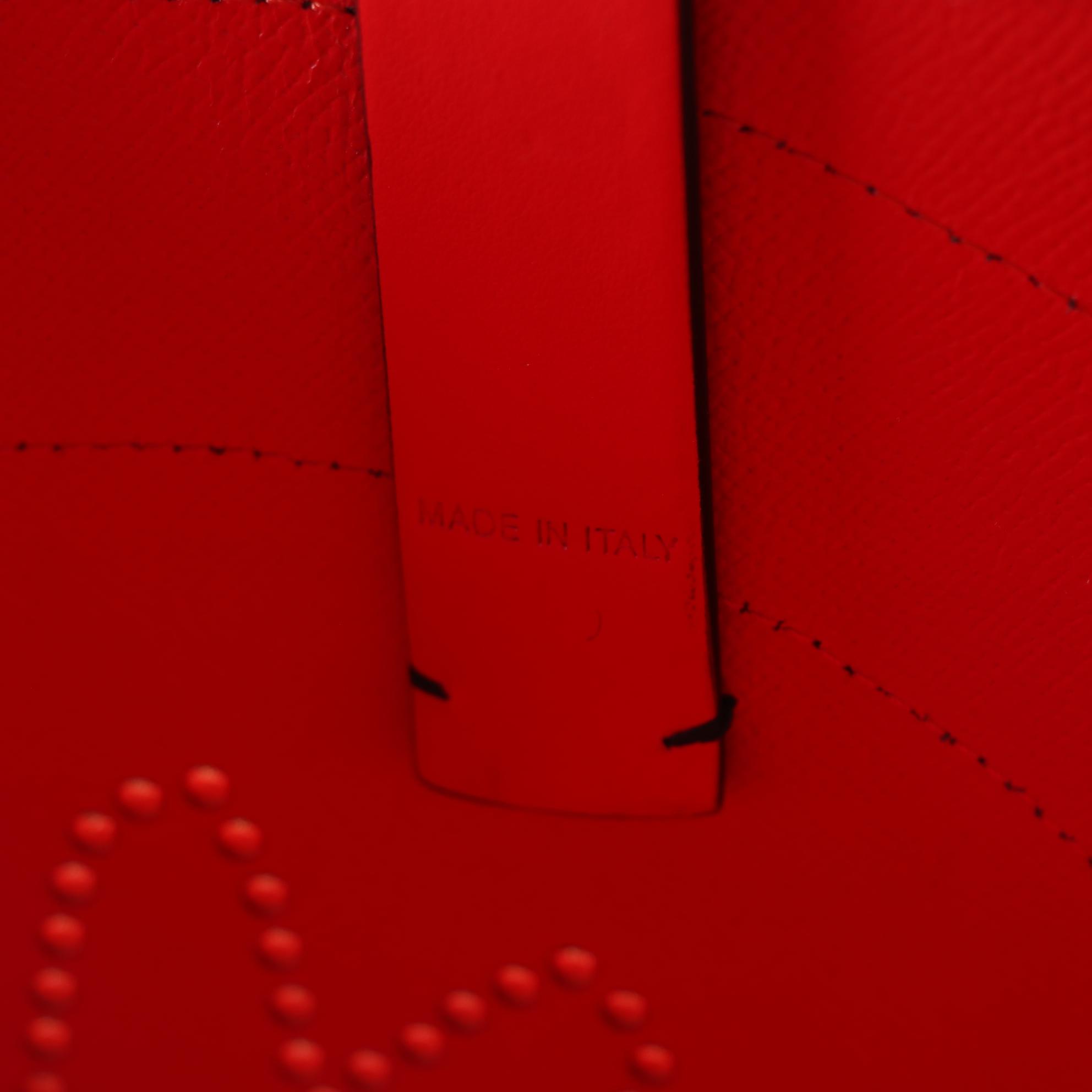 Christian Louboutin Large Cabata Love Tote in Grained Leather/Patent Leather