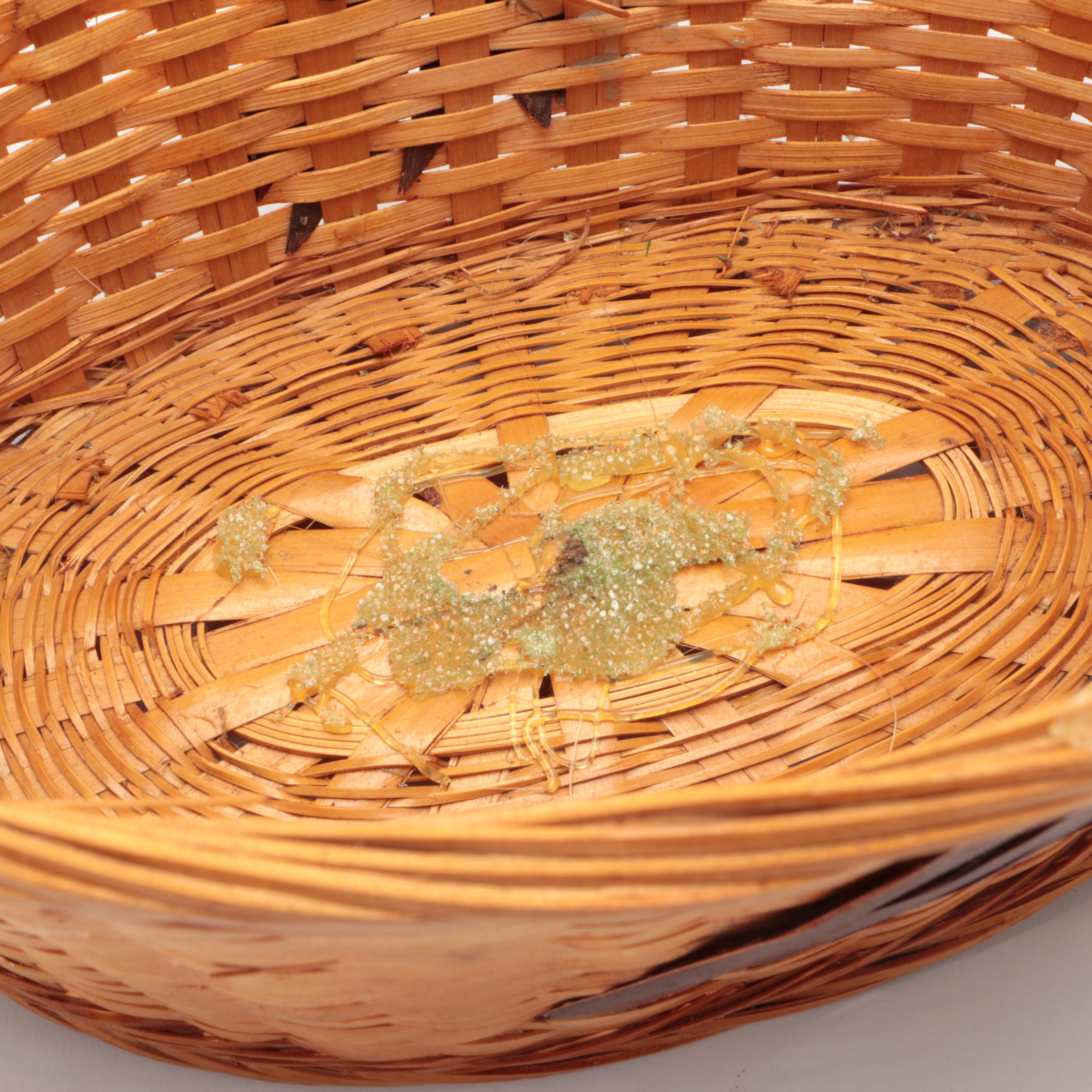 Wicker Woven Rattan Goose and Duck Baskets With Bamboo Chicken Basket