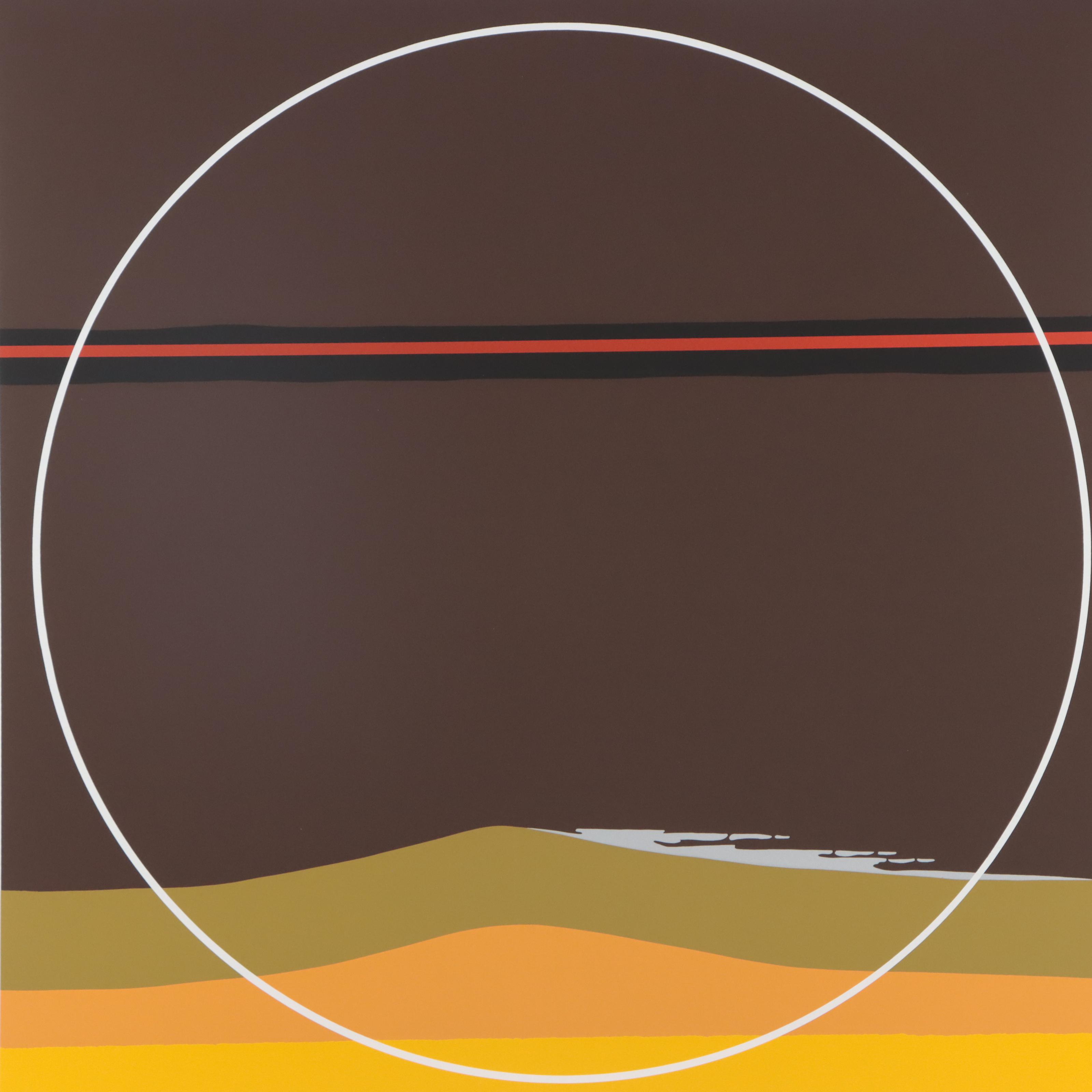 Thomas Whelan Benton Serigraph "Yellow Dunes," 1981