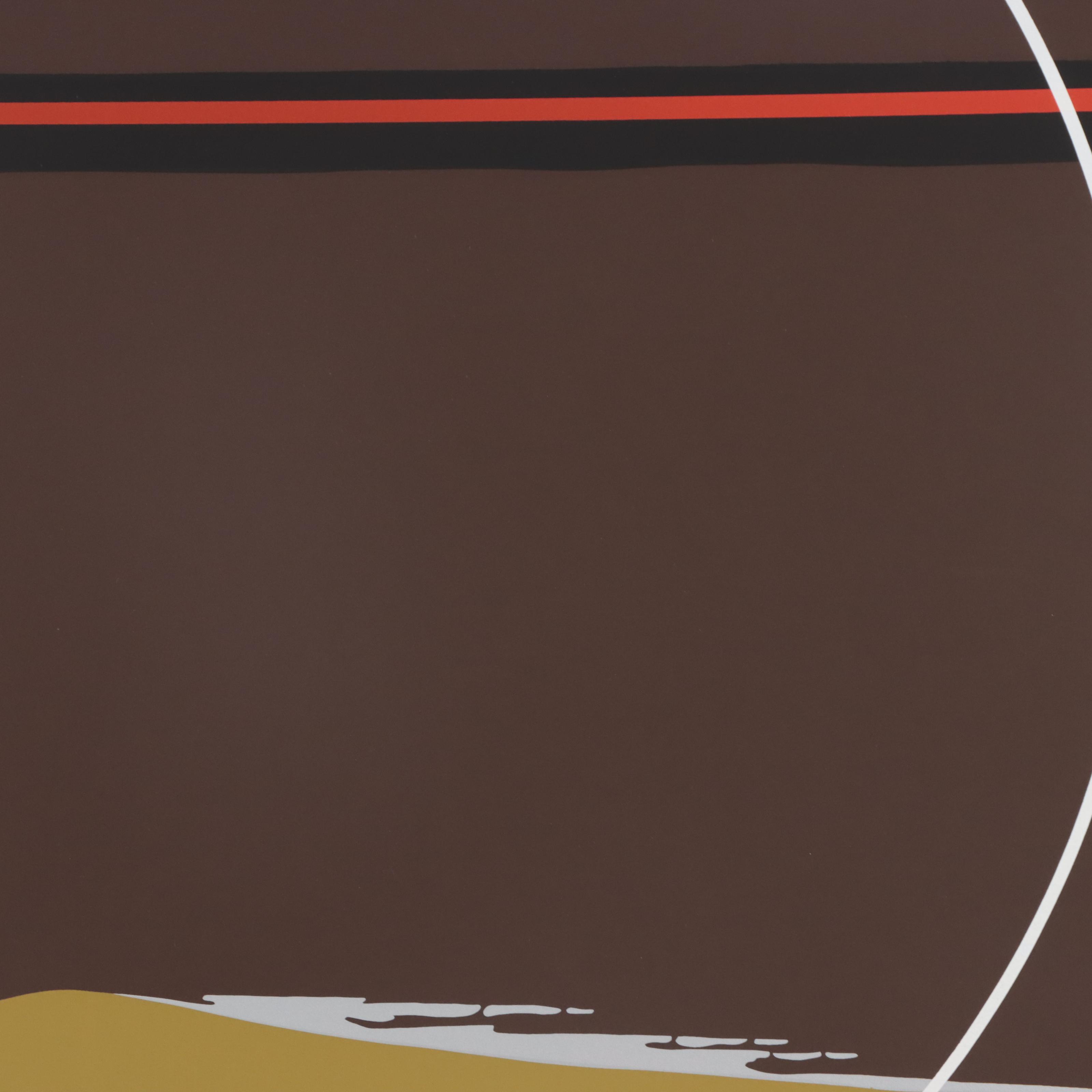 Thomas Whelan Benton Serigraph "Yellow Dunes," 1981