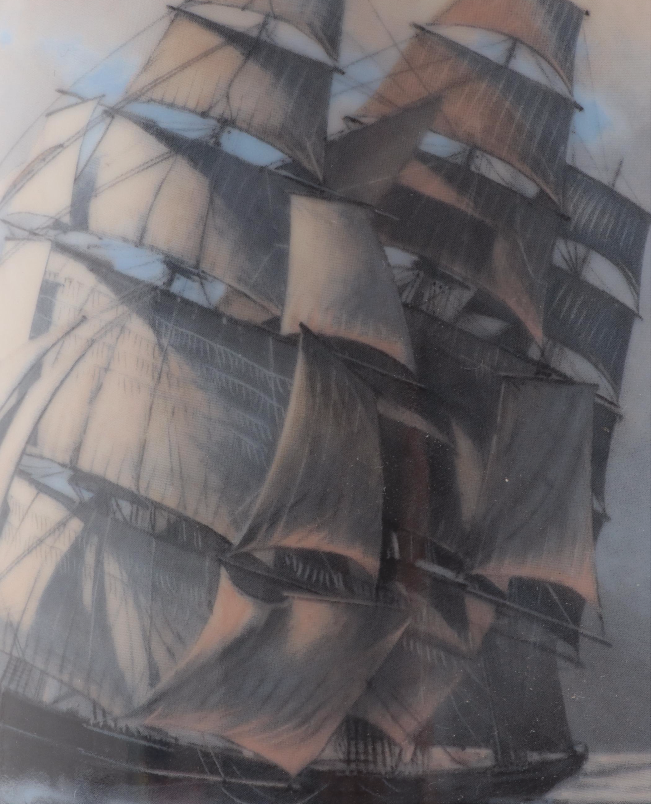 Franklin Mint "Rounding the Horn" Porcelain Stein Designed by Leonard J. Pearce