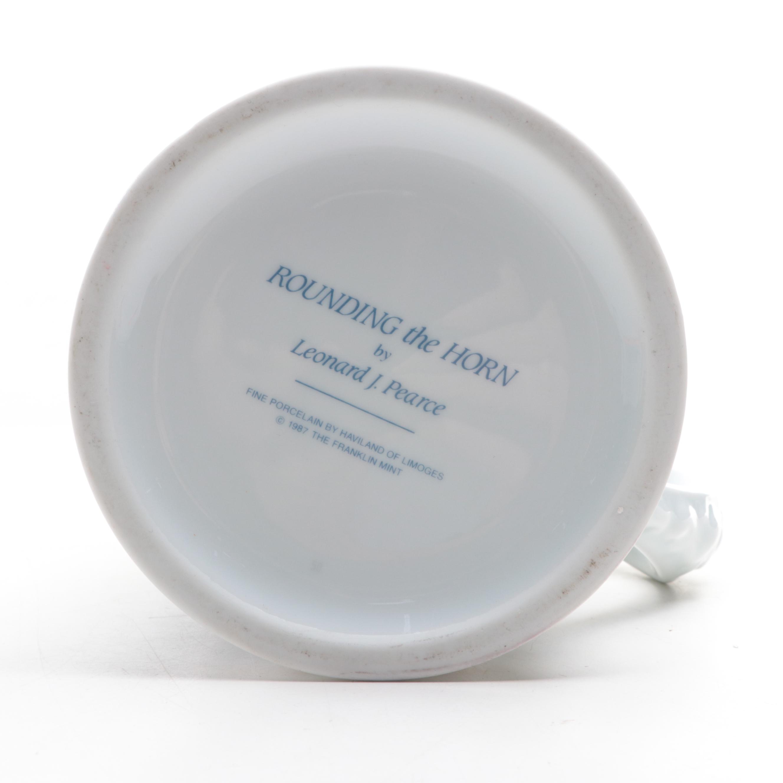 Franklin Mint "Rounding the Horn" Porcelain Stein Designed by Leonard J. Pearce