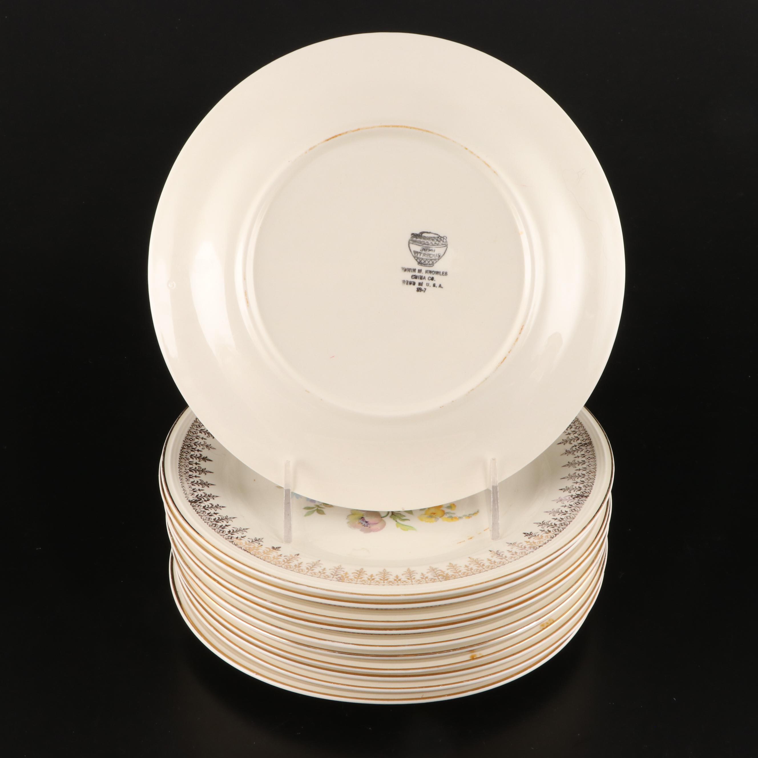 Edwin Knowles "Royal Celtic" Semi Vitreous Dinnerware, Mid-20th Century