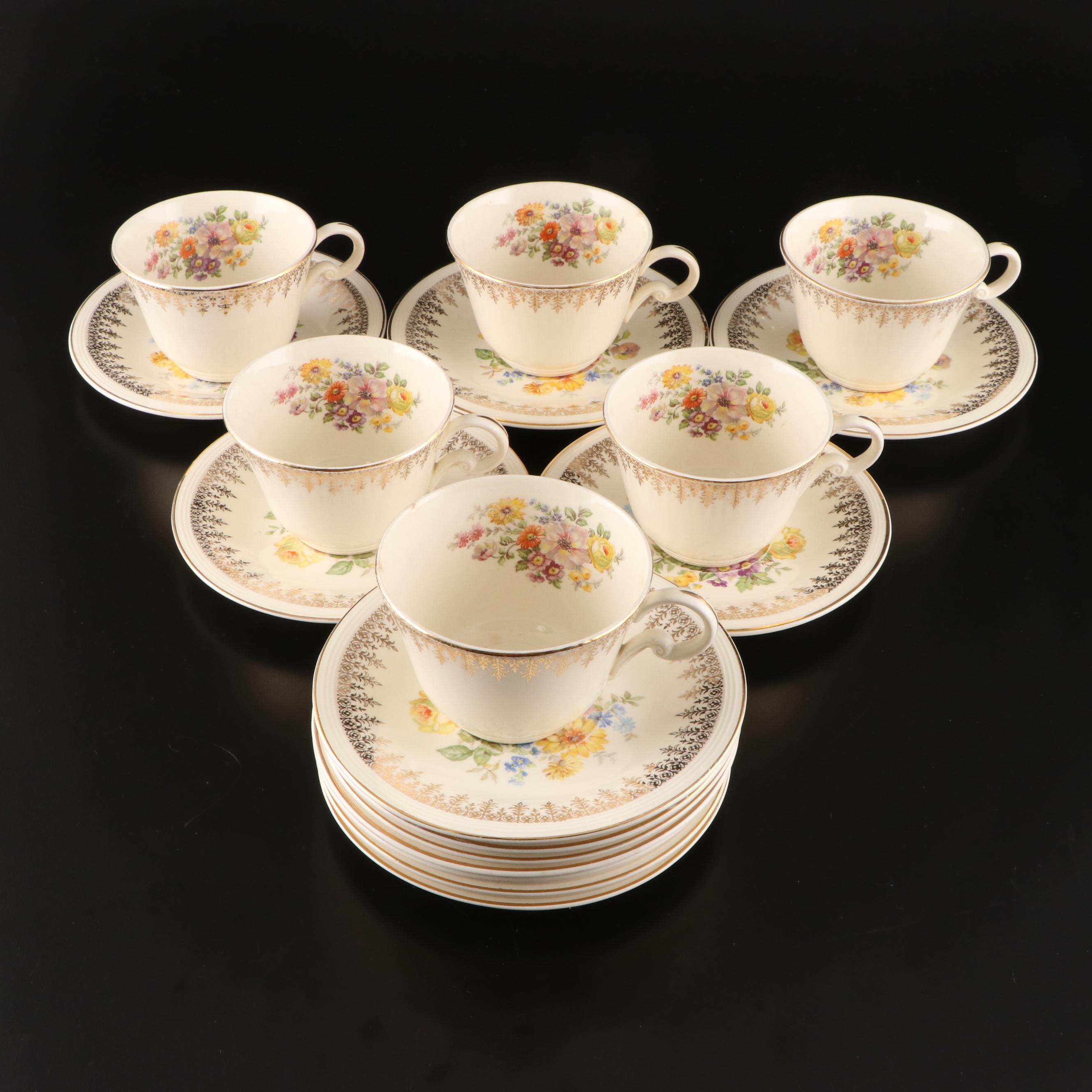 Edwin Knowles "Royal Celtic" Semi Vitreous Dinnerware, Mid-20th Century