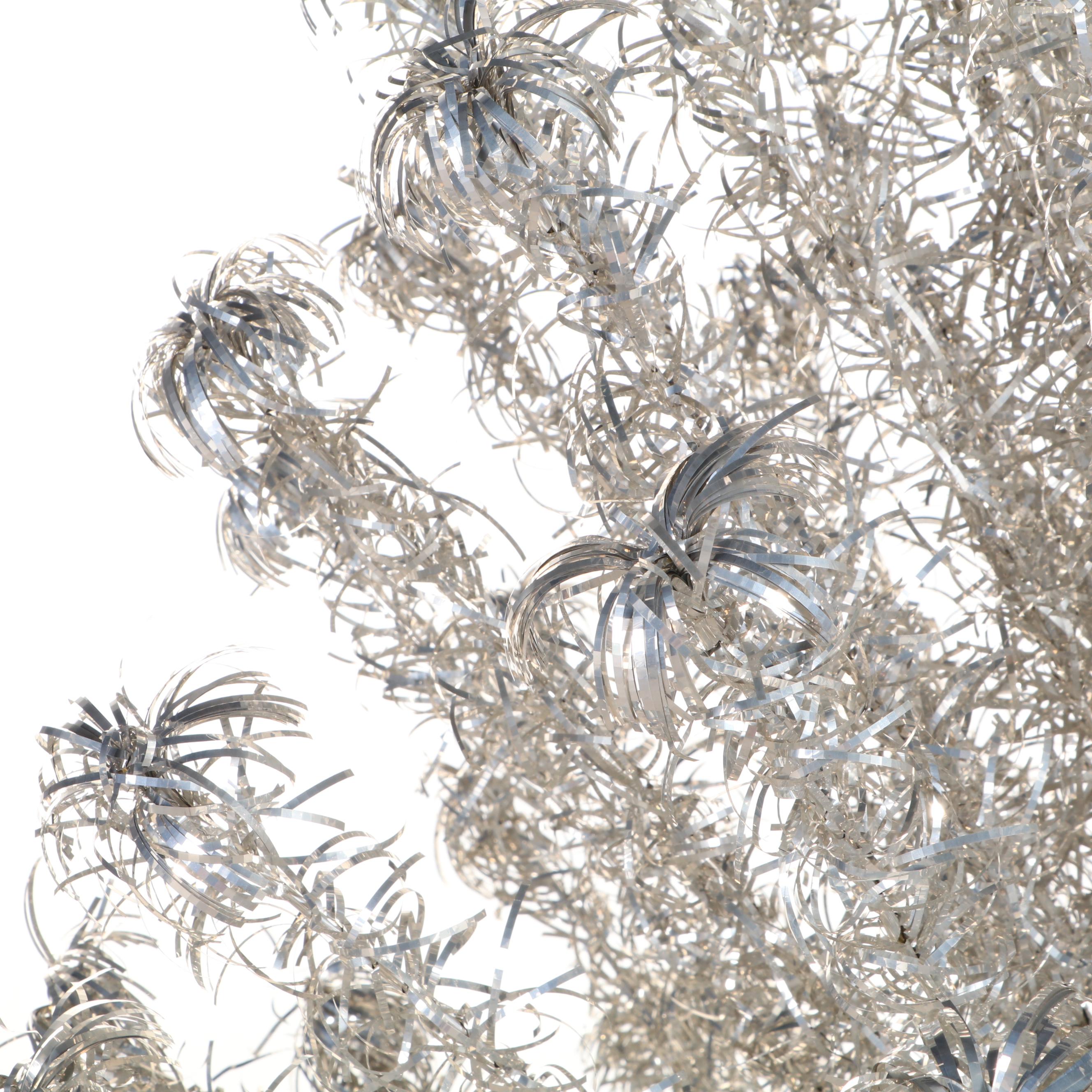 Aluminum Christmas Tree with Revolving Stand, Mid-20th Century