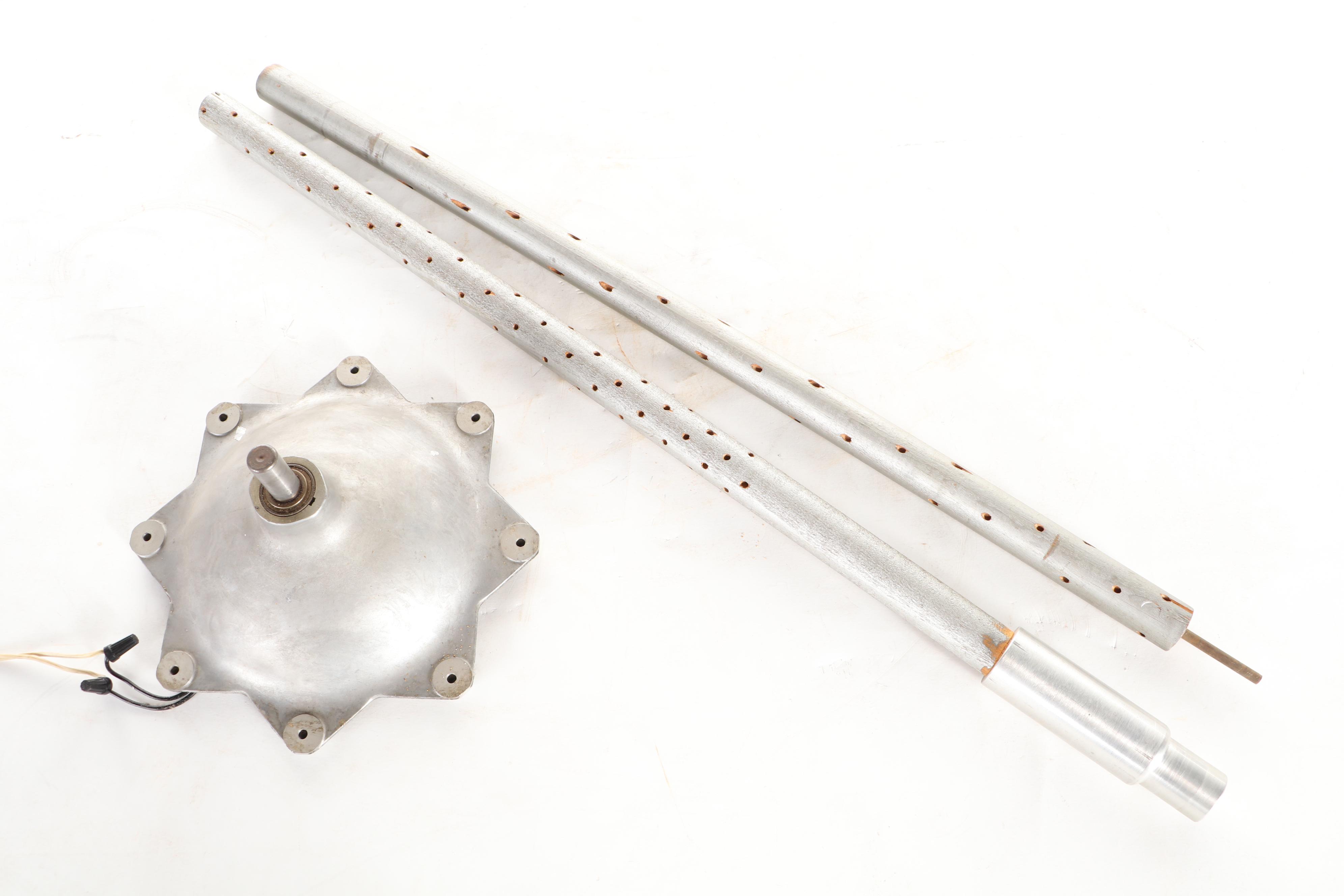 Aluminum Christmas Tree with Revolving Stand, Mid-20th Century