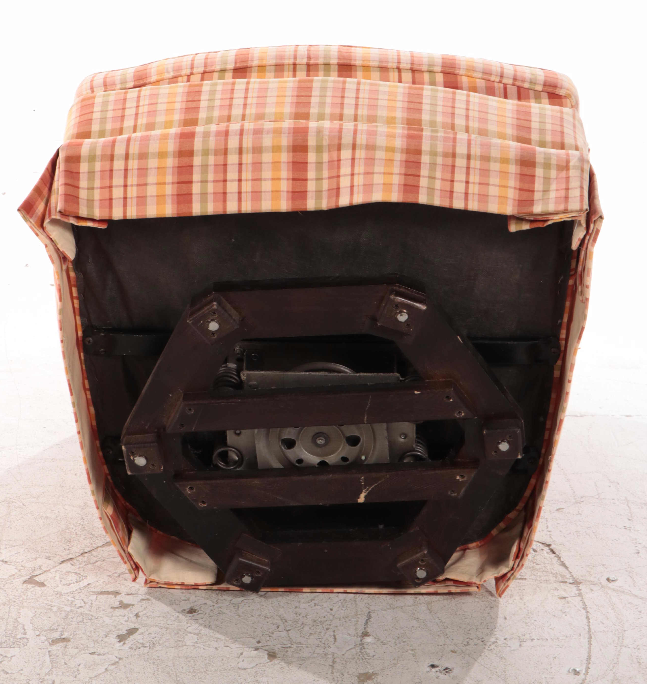 N.C. Schoonbeck division of Henredon Buttoned-Down Swivel-Rocker