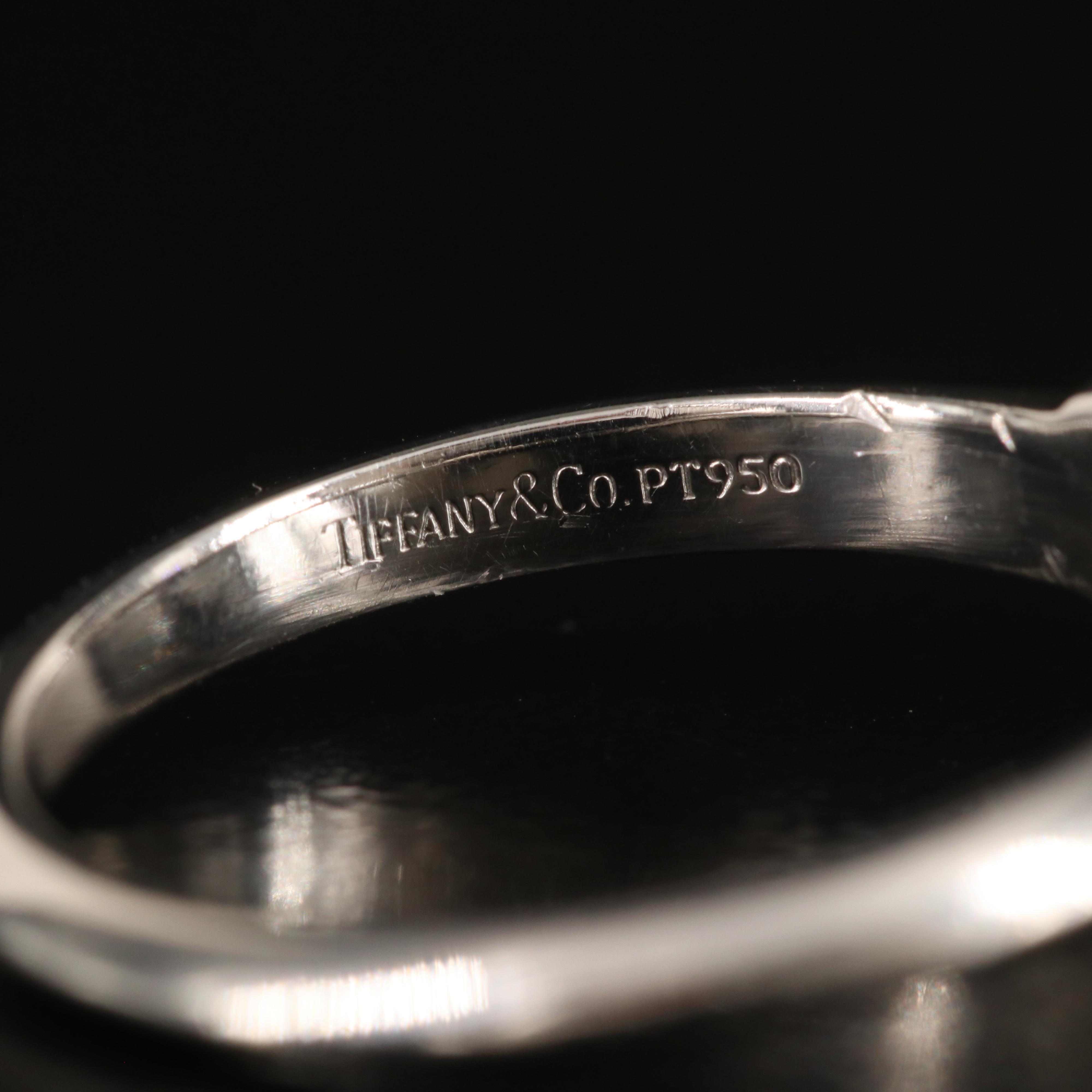 Tiffany & Co. Platinum Mount with Aftermarket 2.01 CT Lab Grown Diamond with IGI