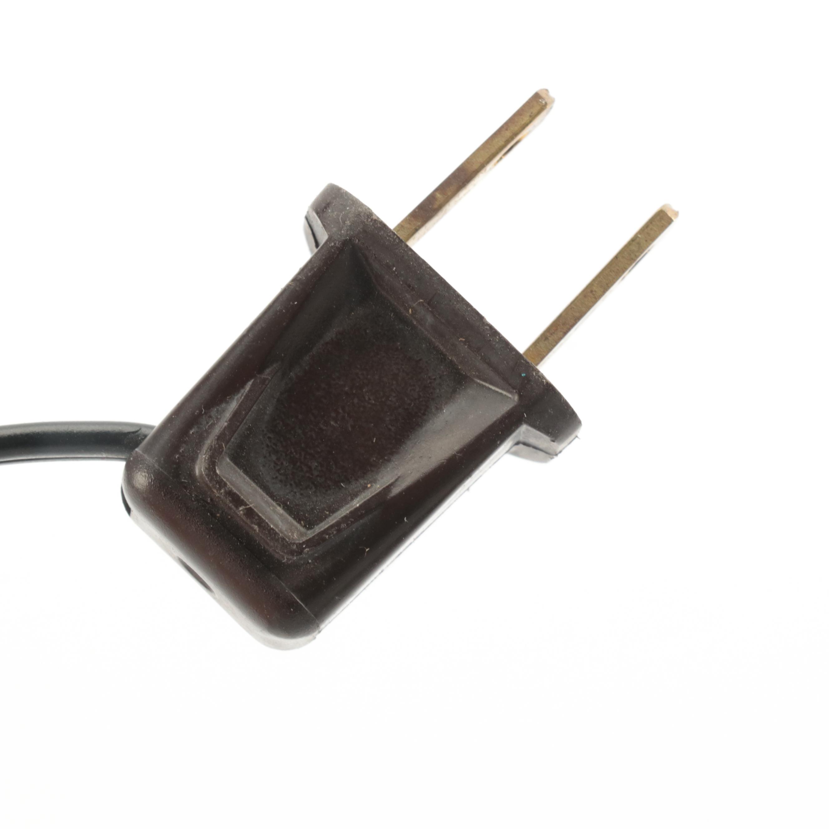 Art Nouveau Style Reverse Decorated Glass and Metal Table Lamp, Mid/Late 20th C.