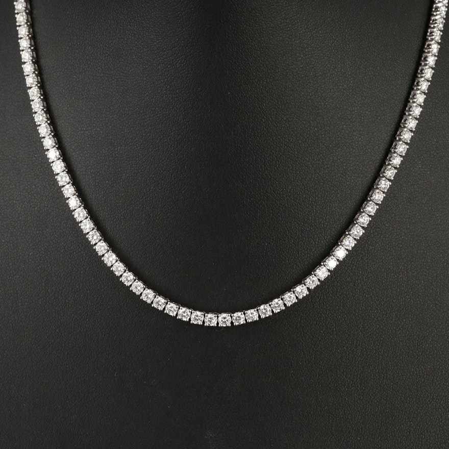14K 10.77 CTW Lab Grown Diamond Line Necklace