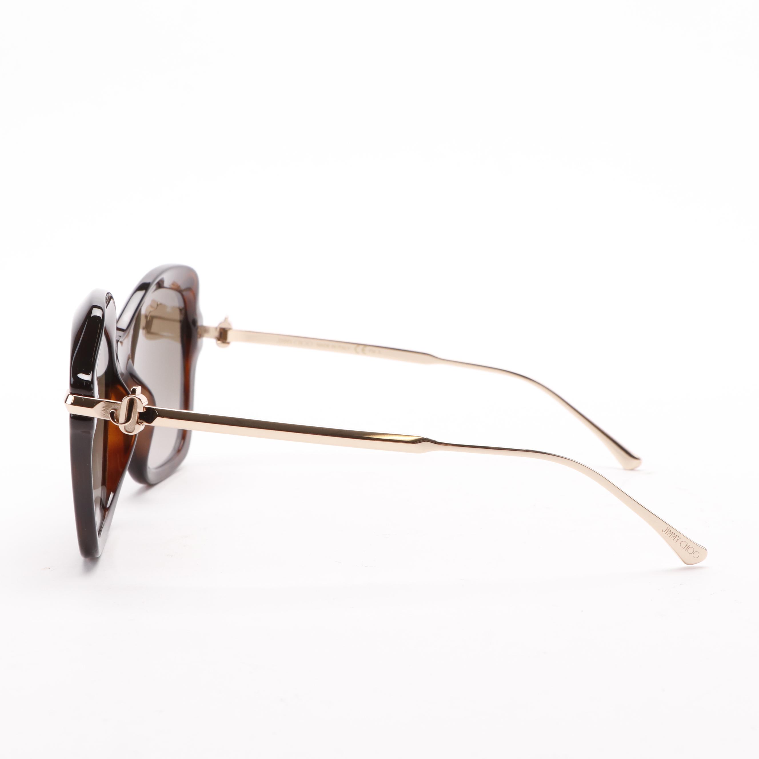 Jimmy Choo TESSY/G/S Havana Sunglasses with Case