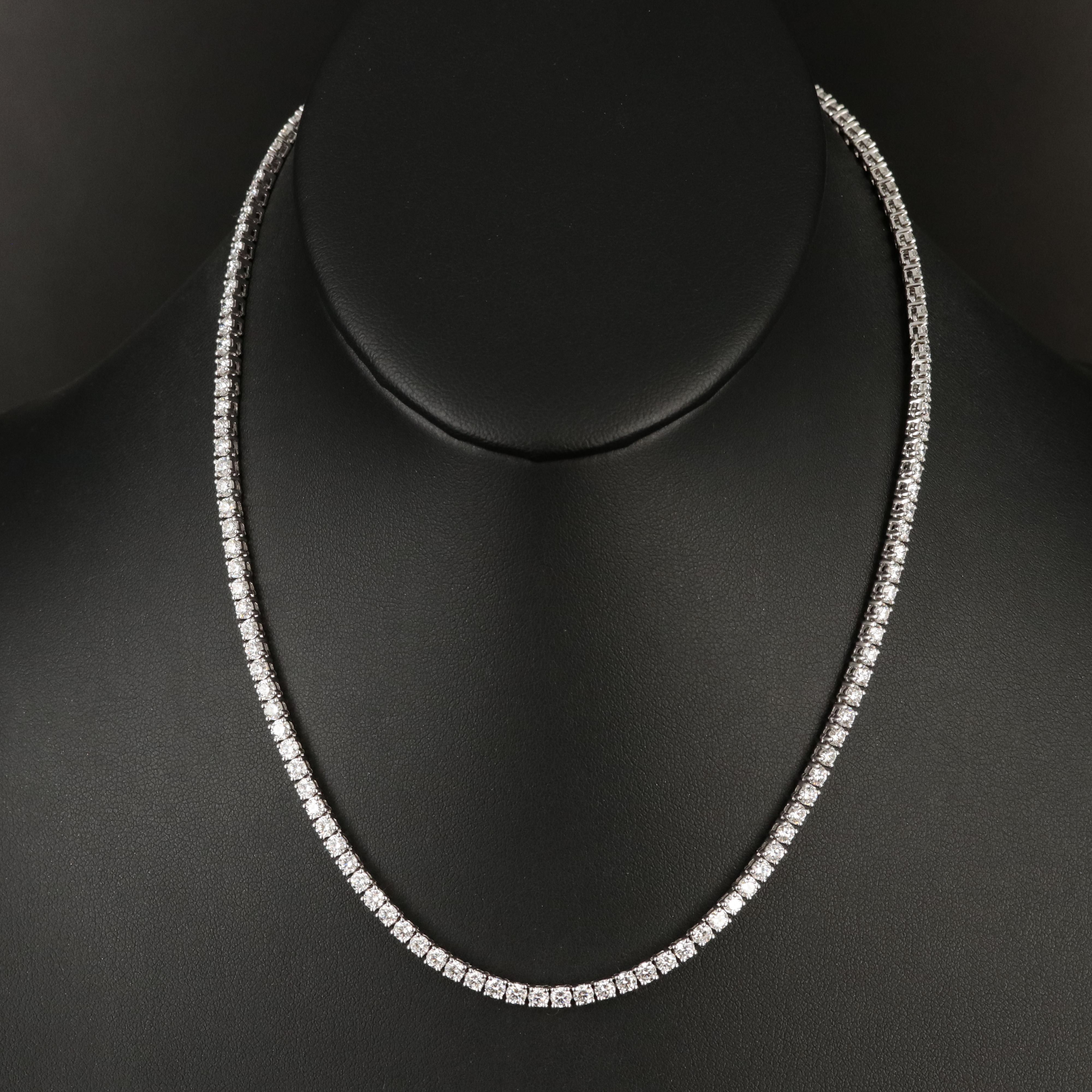 14K 10.77 CTW Lab Grown Diamond Line Necklace