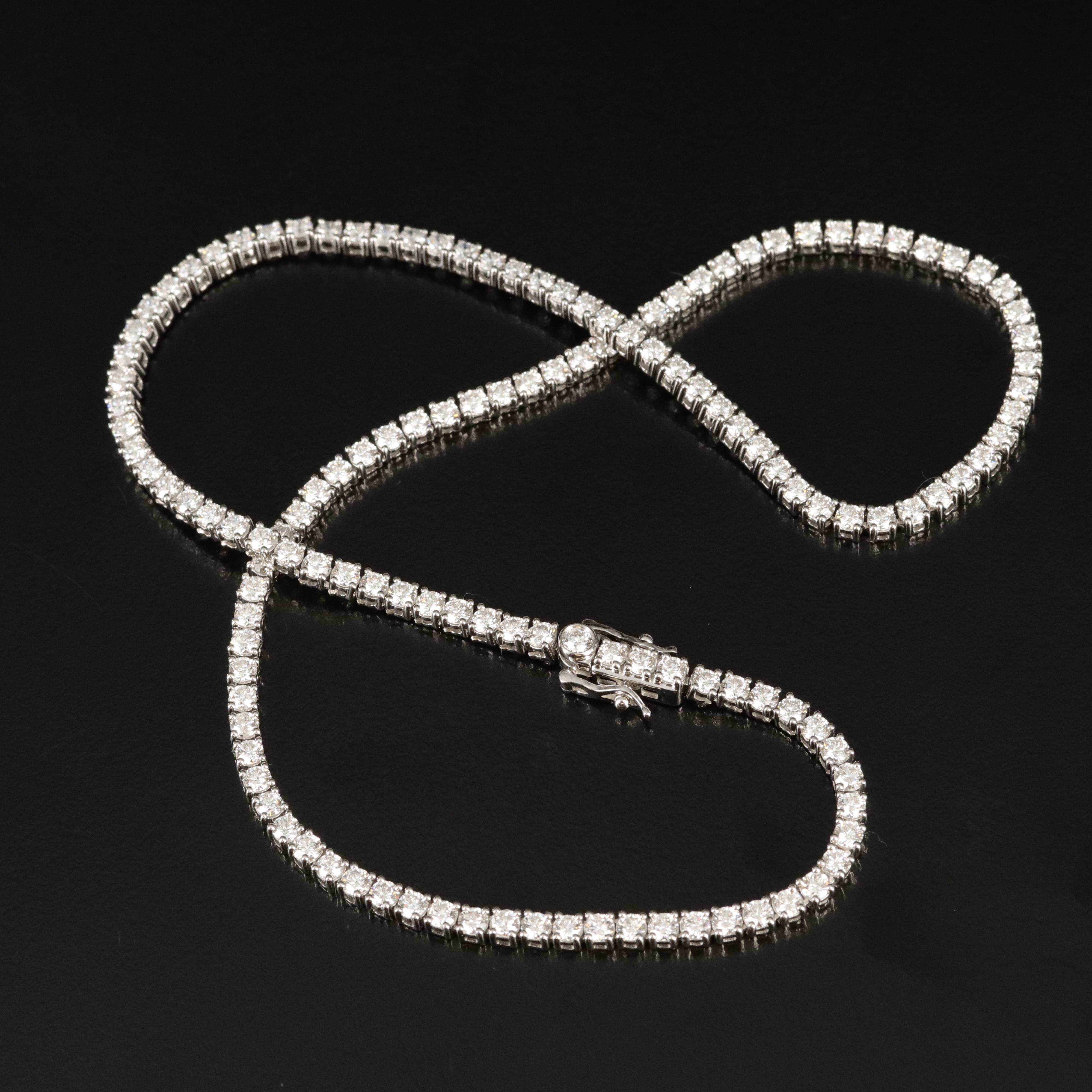 14K 10.77 CTW Lab Grown Diamond Line Necklace