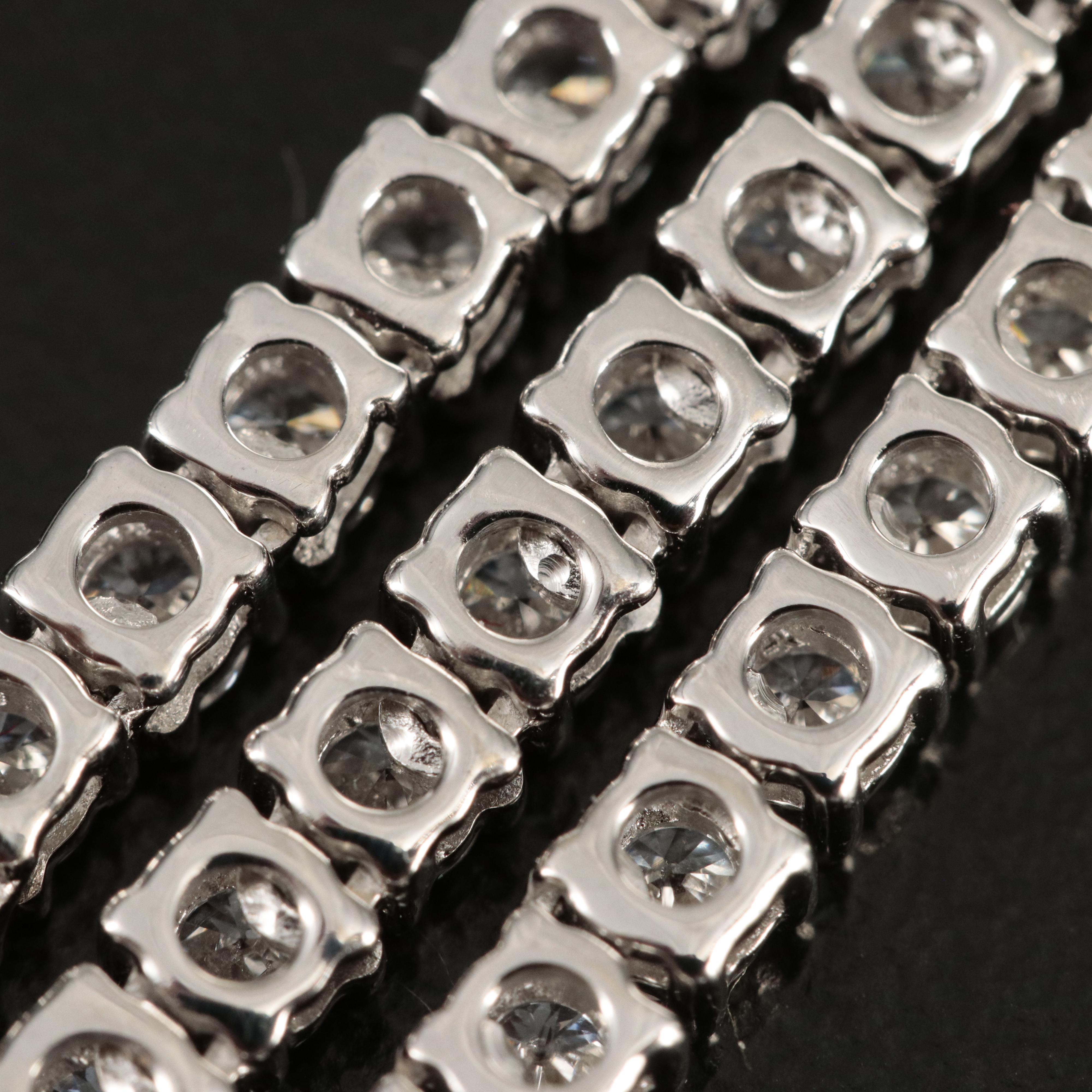 14K 10.77 CTW Lab Grown Diamond Line Necklace