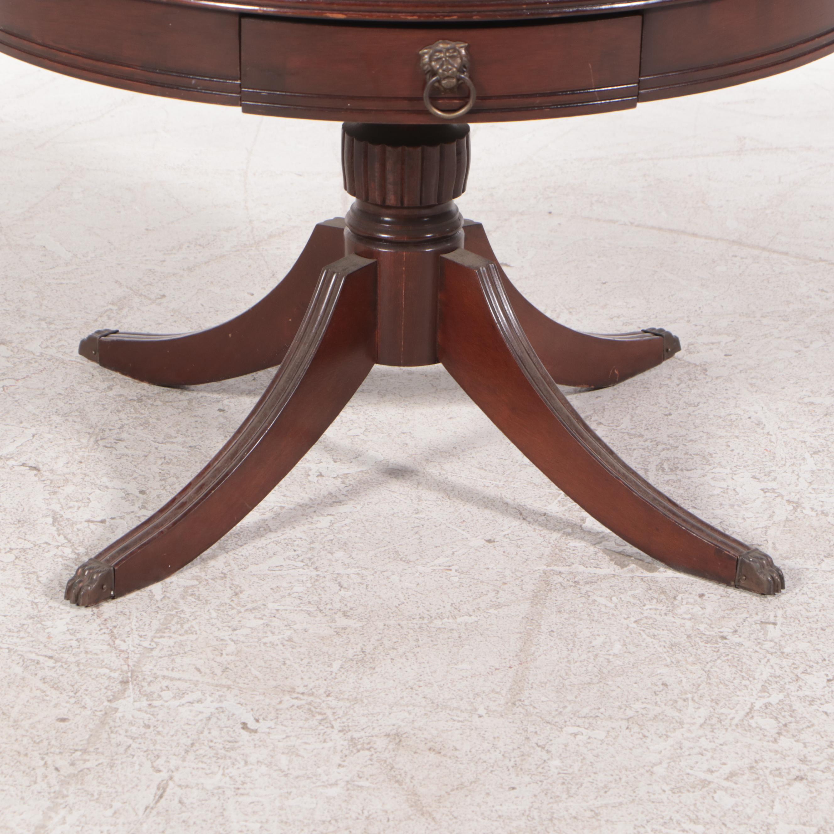 American Classical Style Mahogany Coffee Table and Side Table, 20th Century