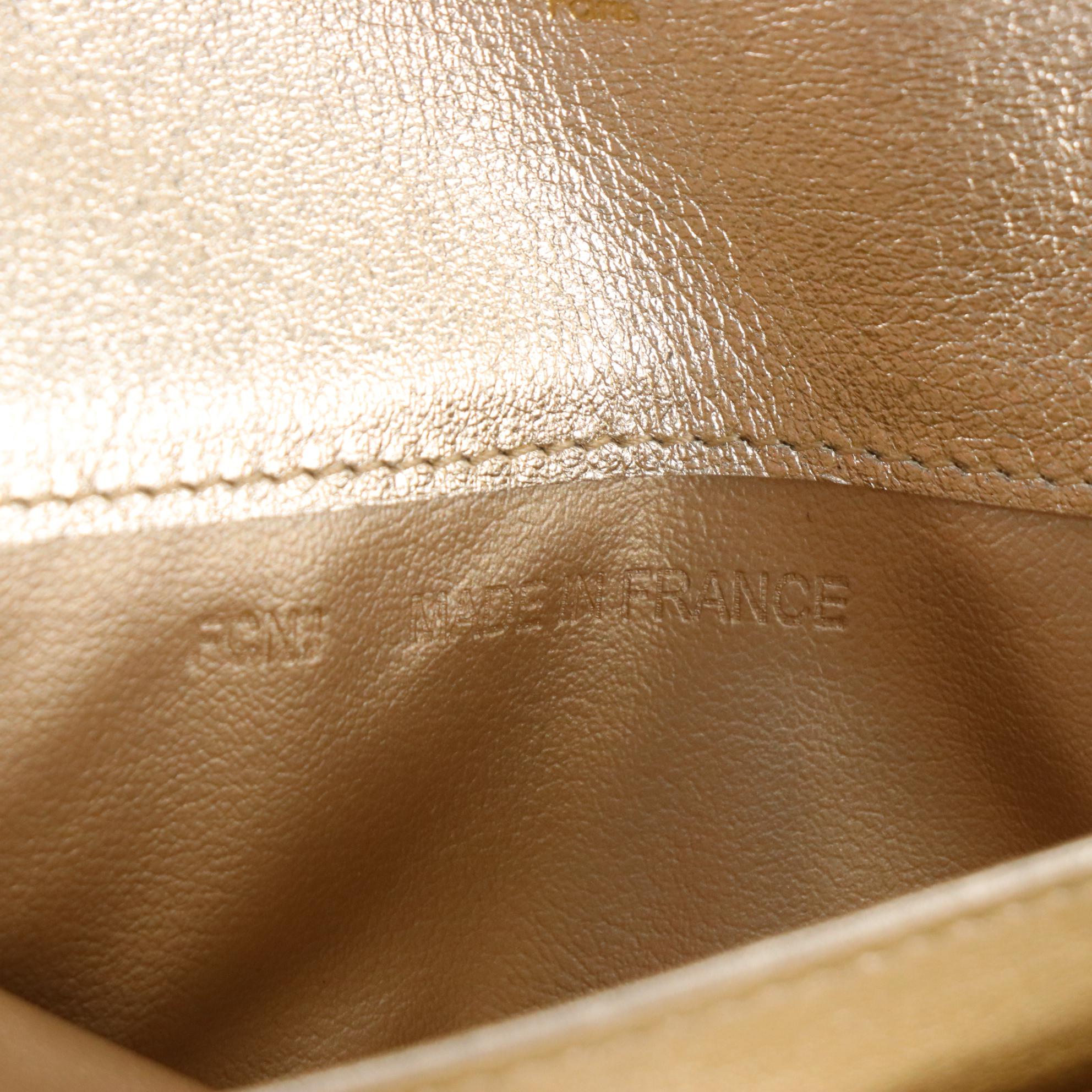 Cartier Love Continental Wallet in Metallic Gold Leather