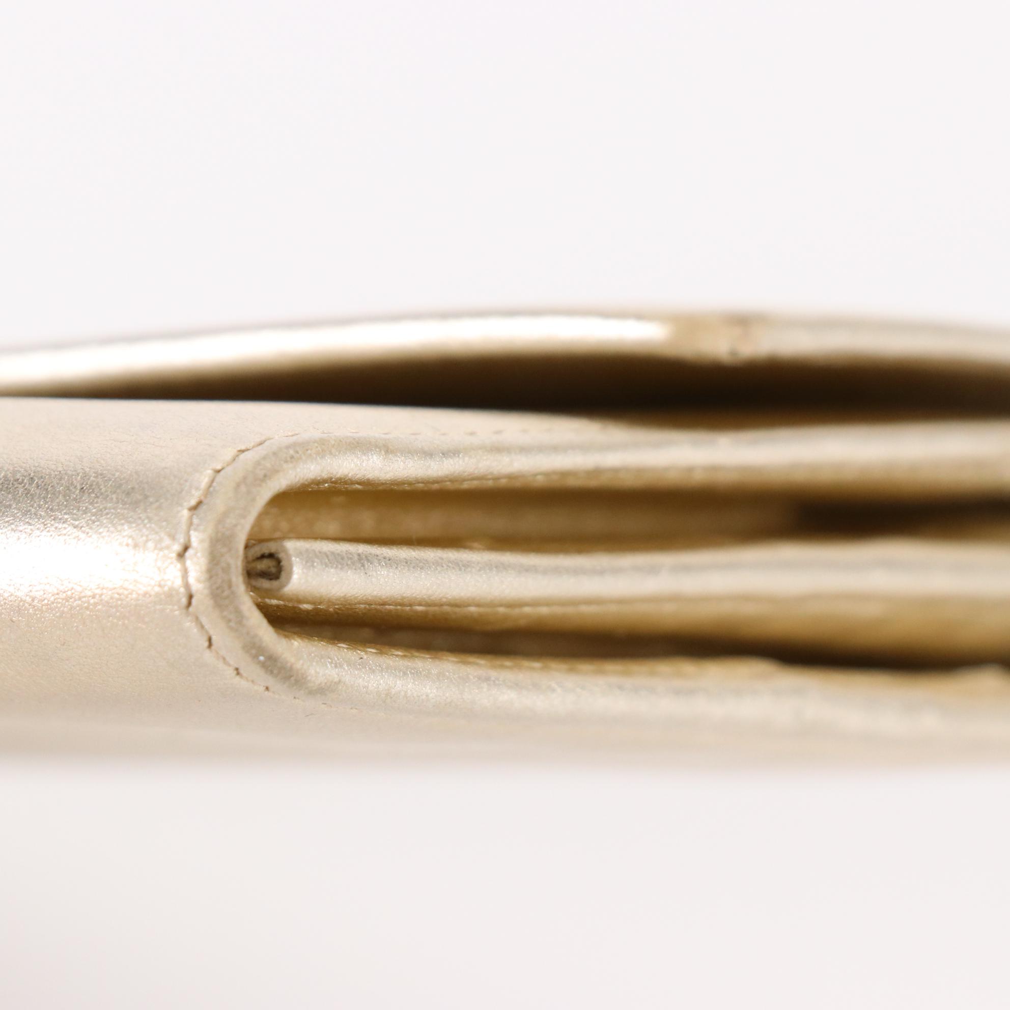 Cartier Love Continental Wallet in Metallic Gold Leather