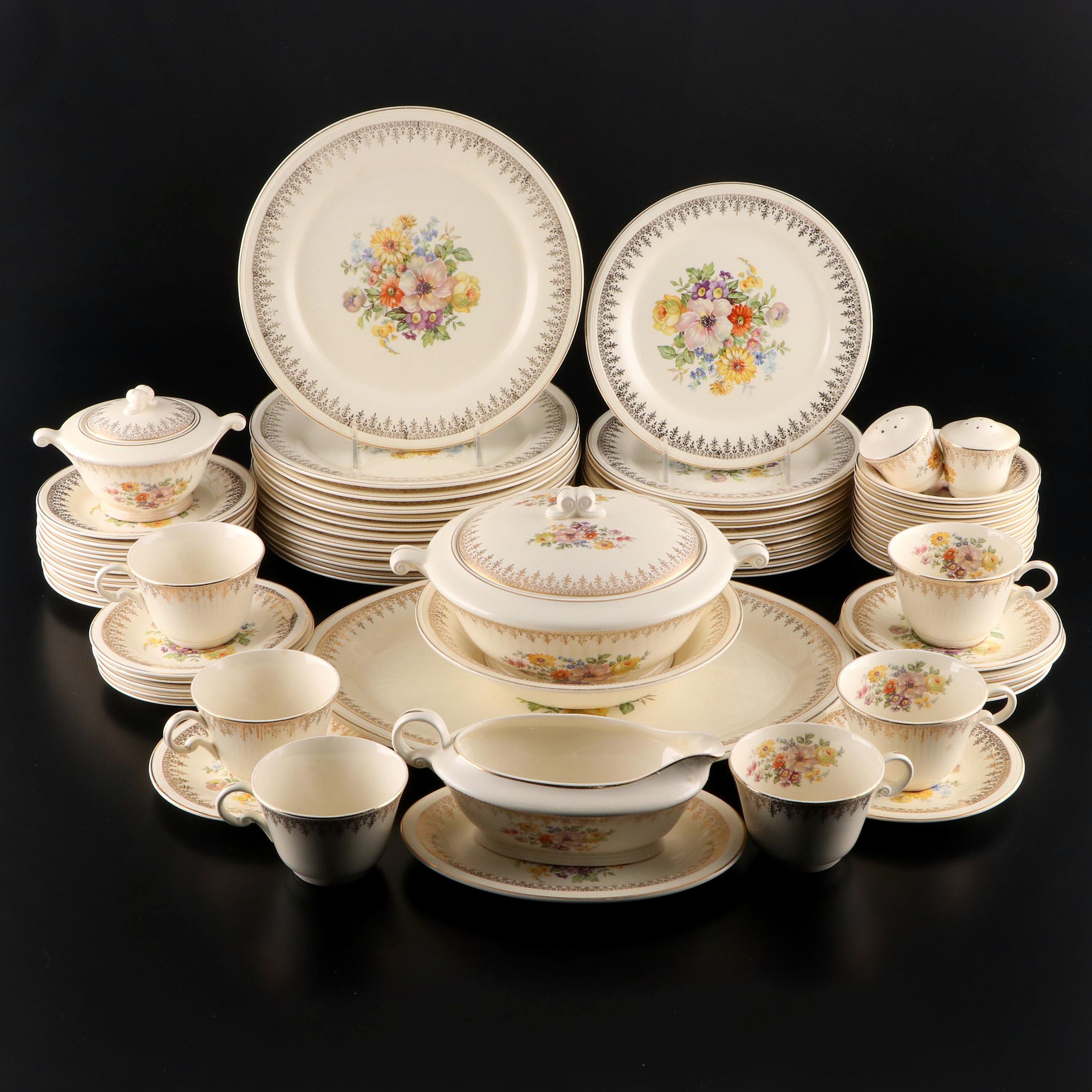 Edwin Knowles "Royal Celtic" Semi Vitreous Dinnerware, Mid-20th Century