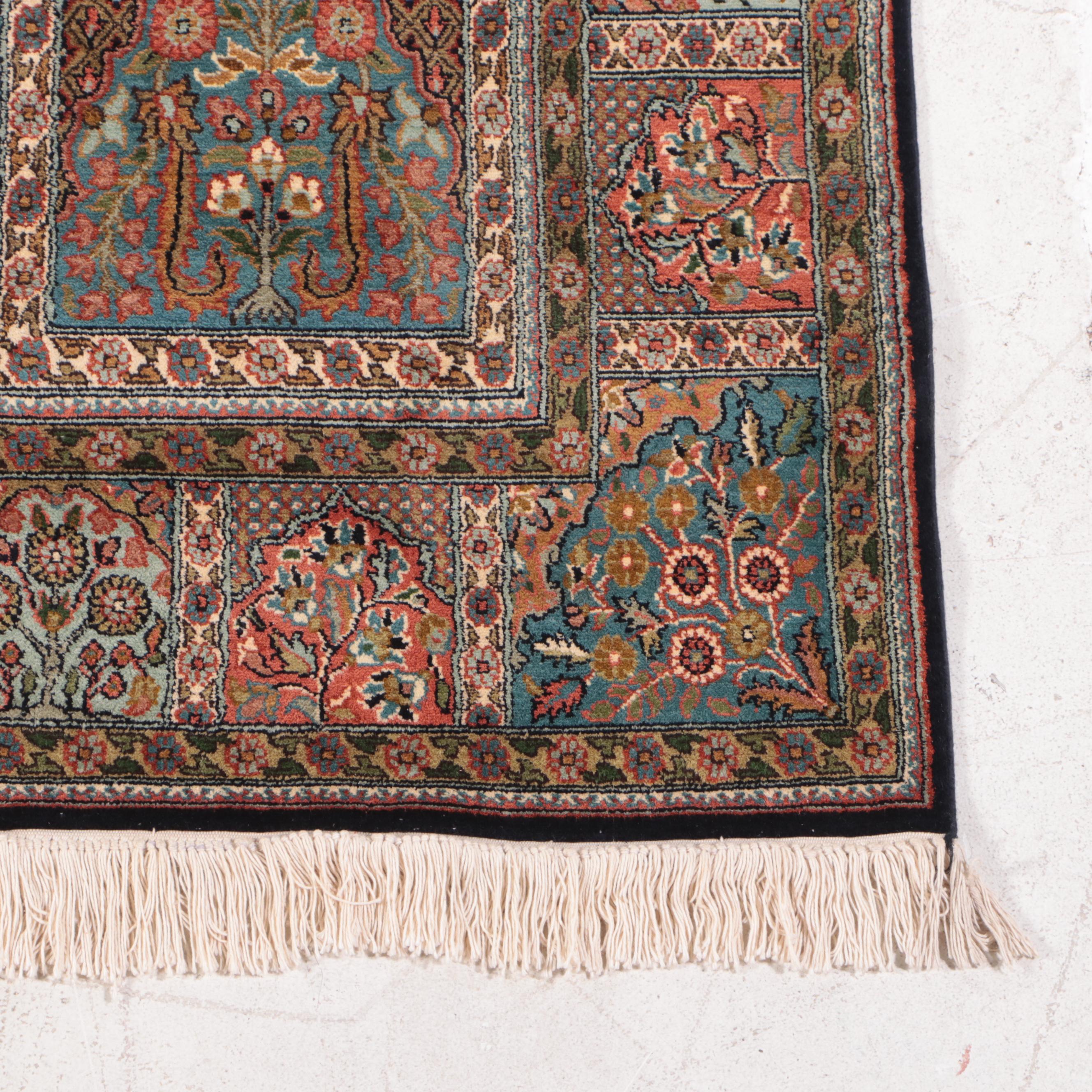 4'1 x 6'5 Hand-Knotted Turkish Hereke Area Rug