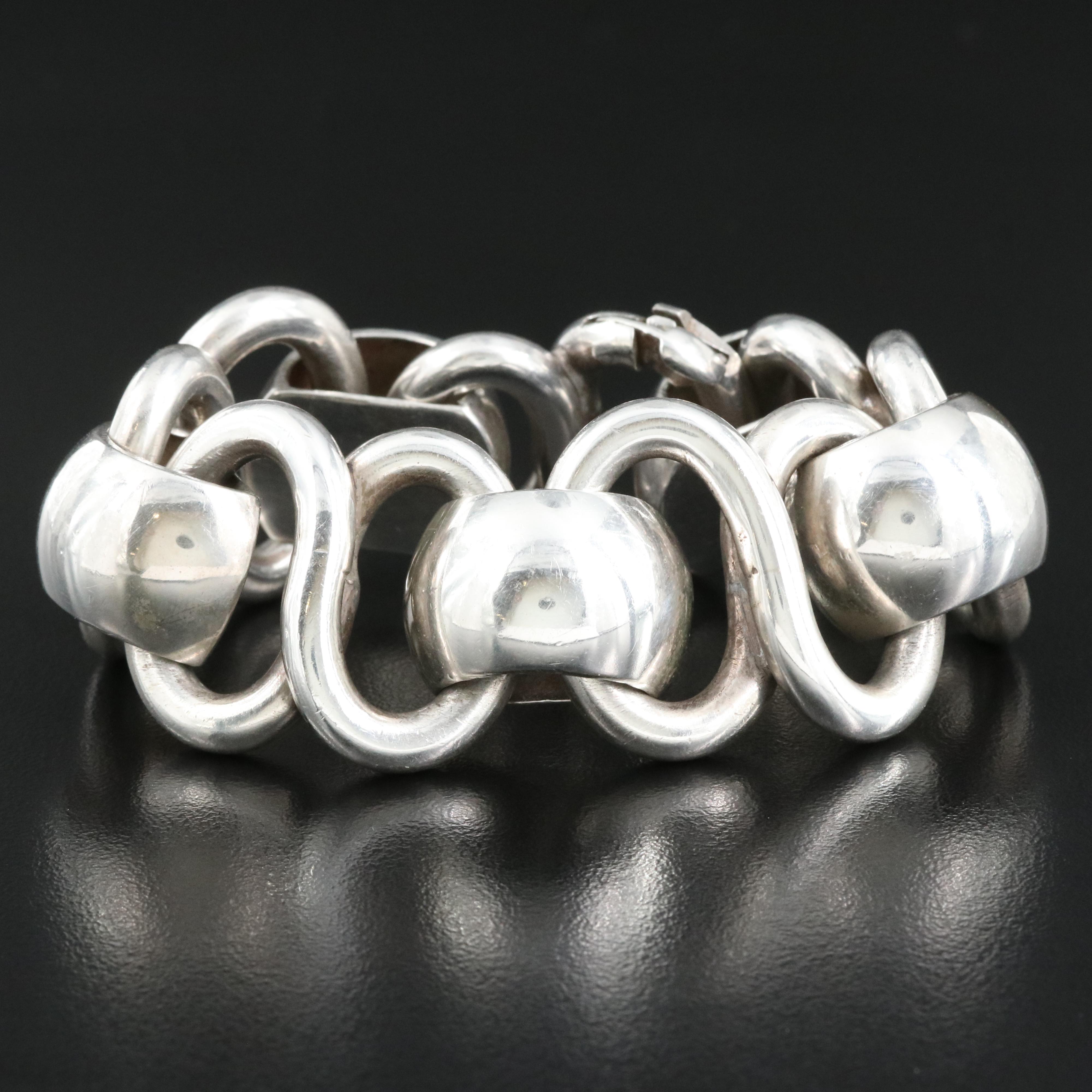 Casa Prieto Mexican Modernist Sterling Bracelet