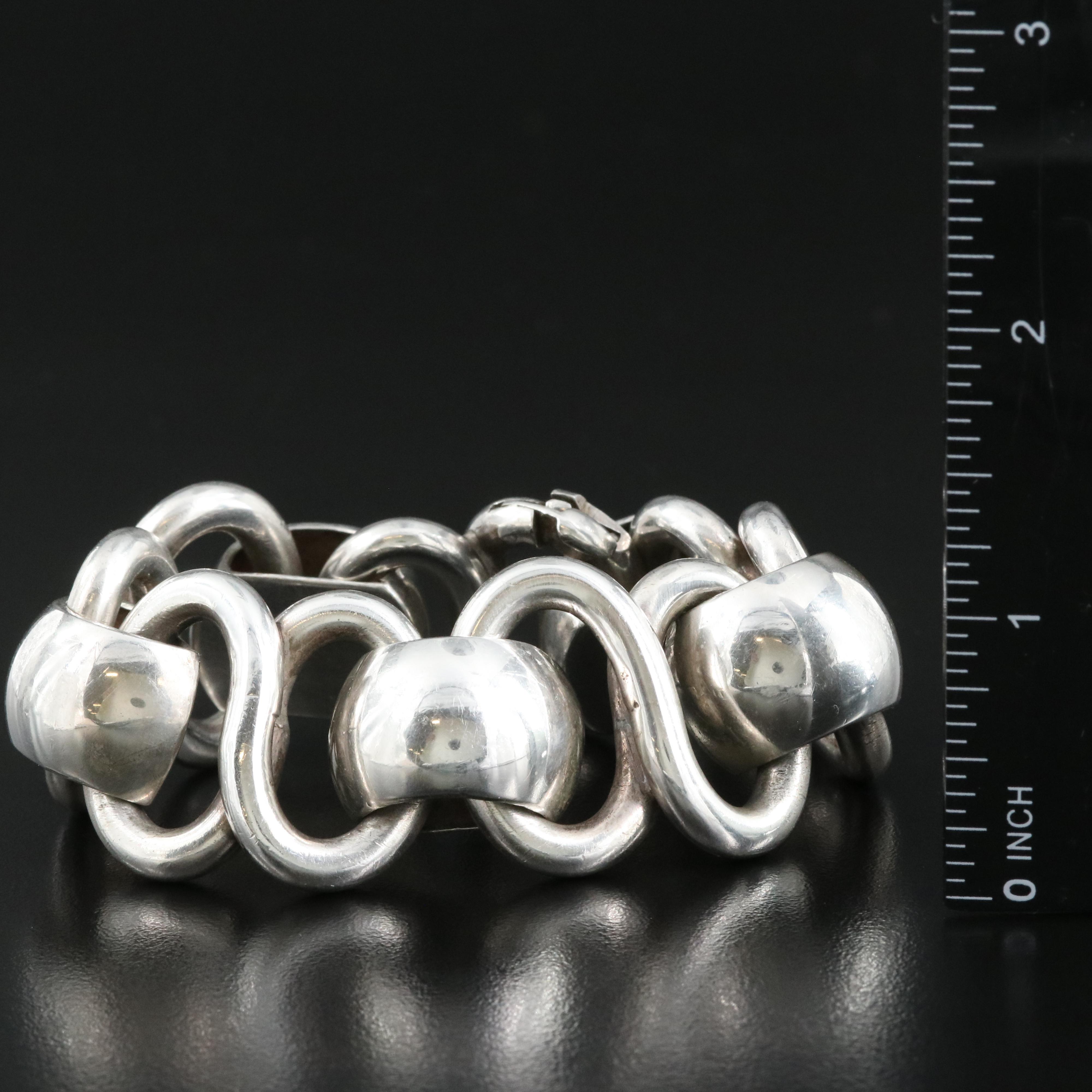 Casa Prieto Mexican Modernist Sterling Bracelet