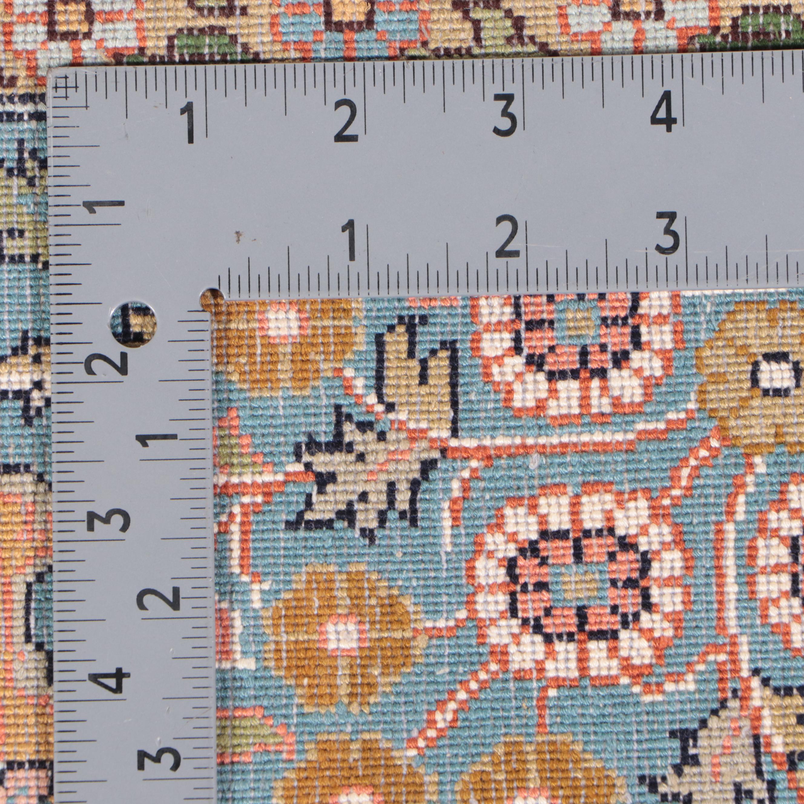 4'1 x 6'5 Hand-Knotted Turkish Hereke Area Rug