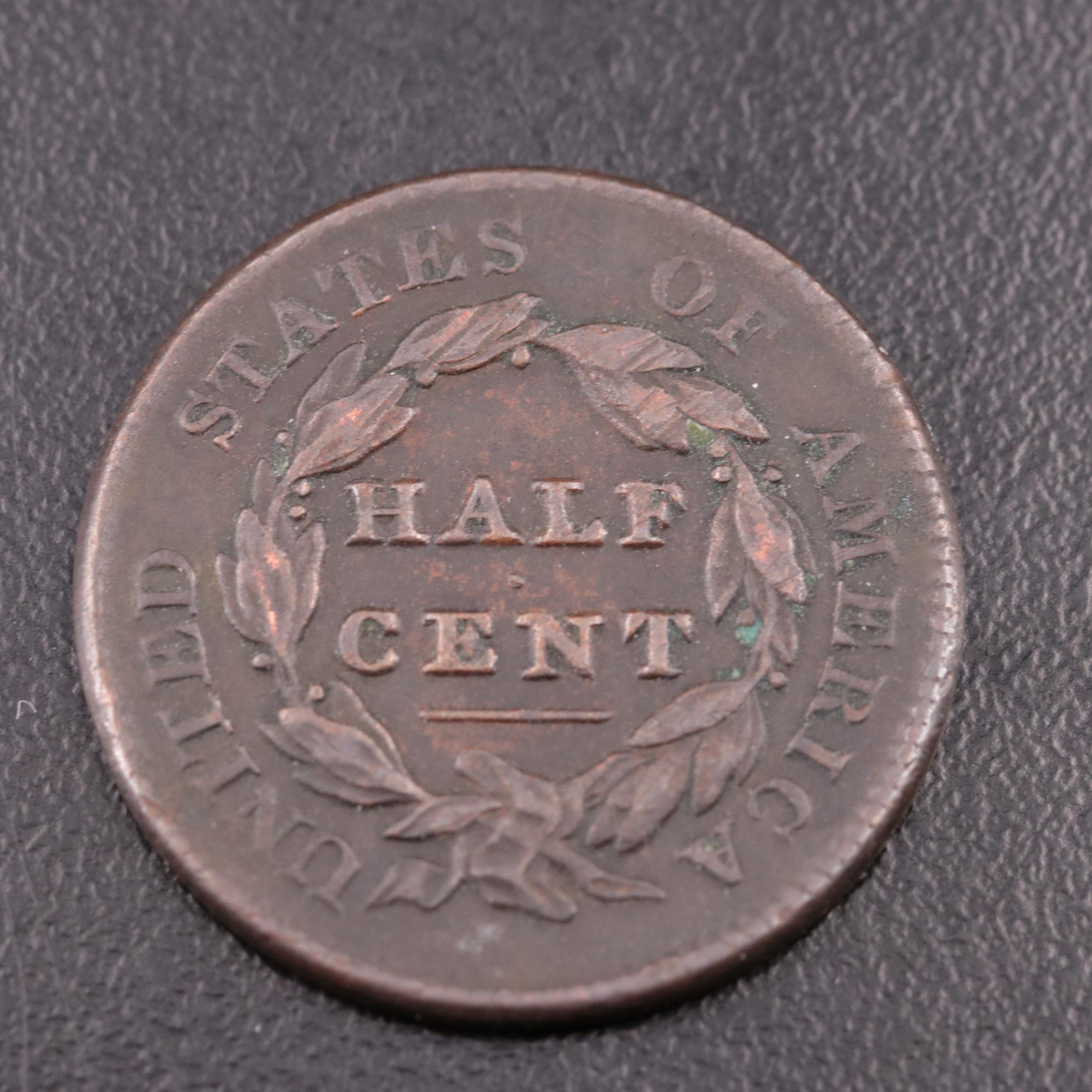 1829 United States Half Cent