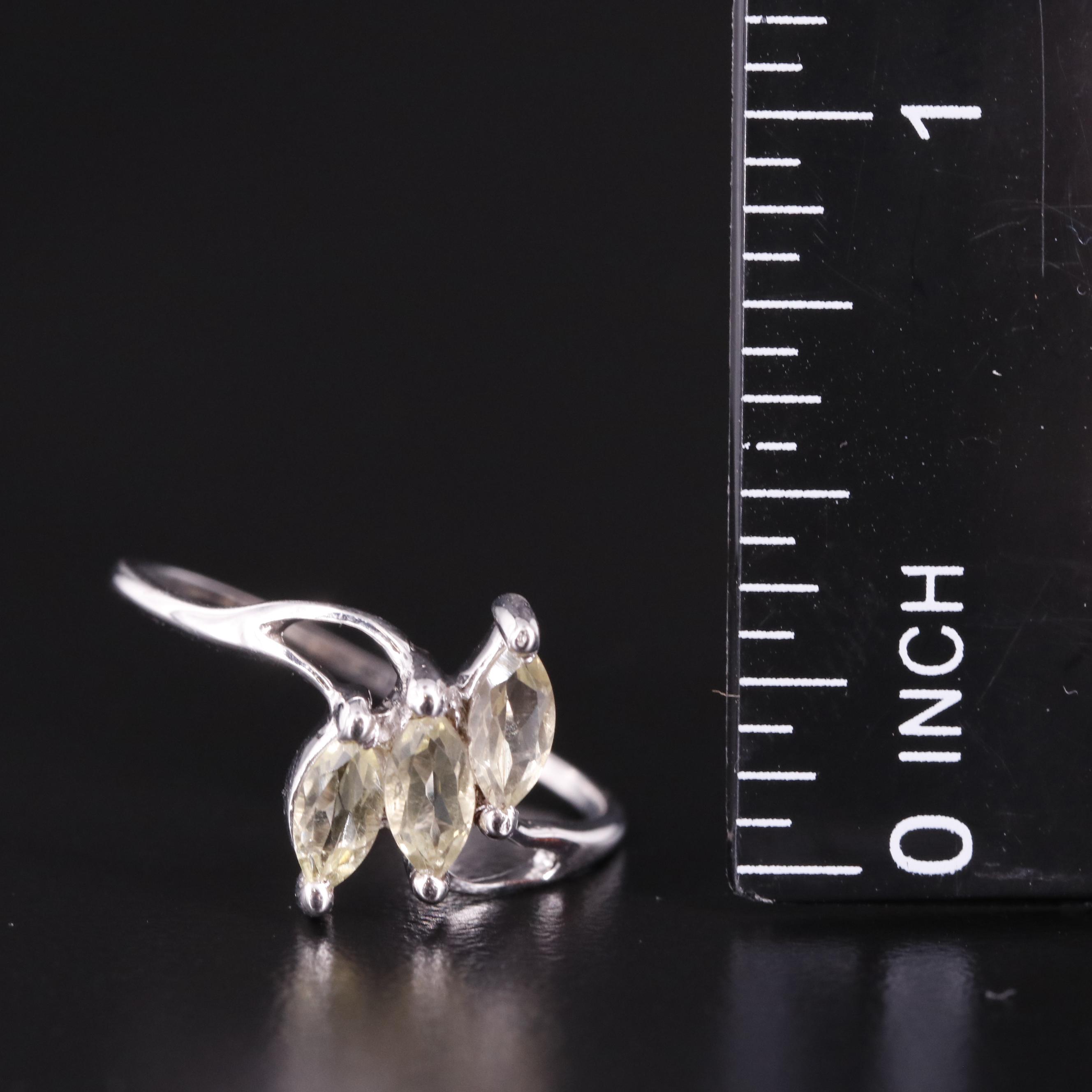 Sterling Citrine Ring